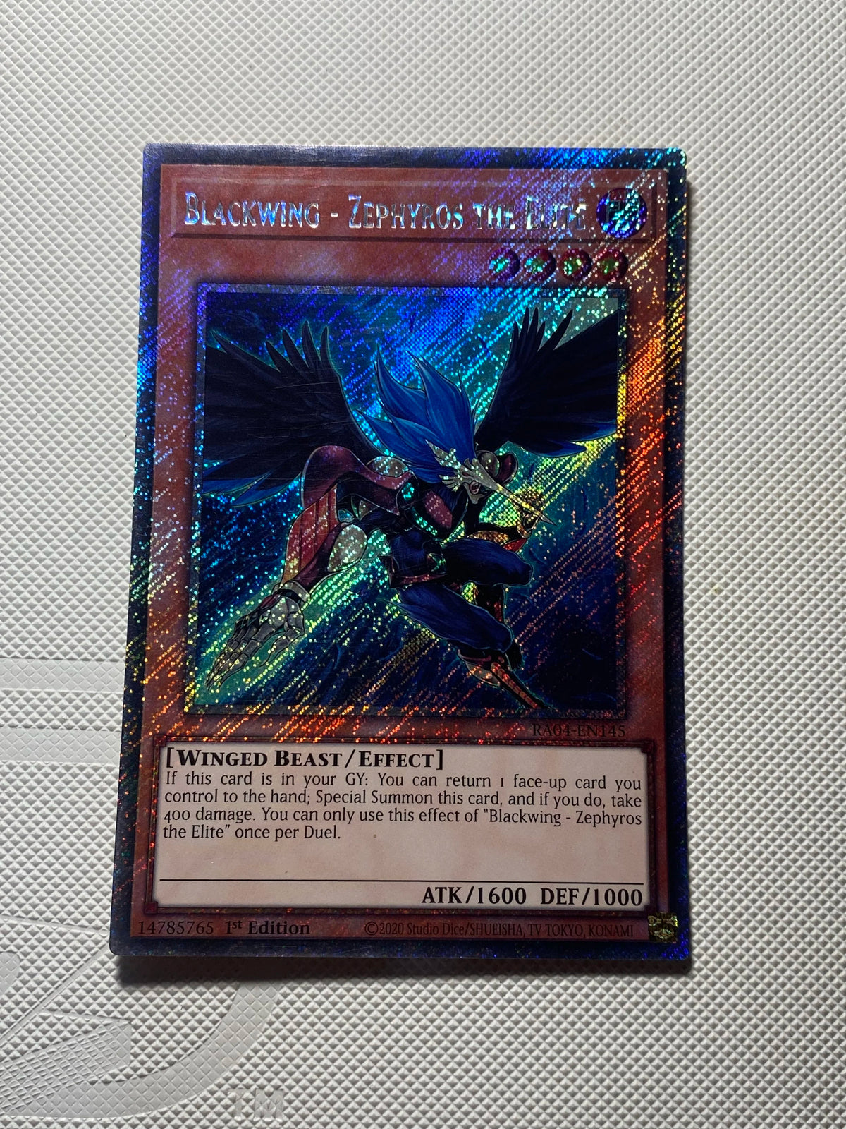 BLACKWING - ZEPHYROS THE ELITE Platinum Secret Rare