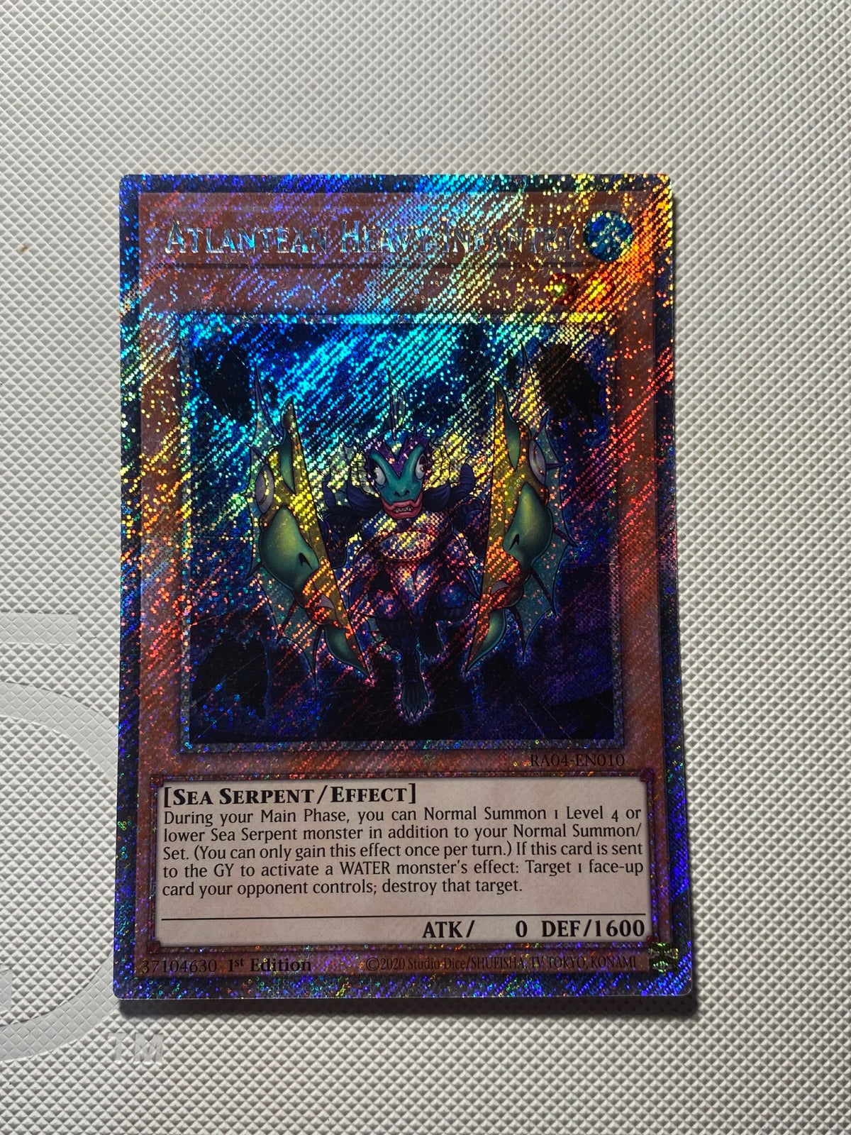 ATLANTEAN HEAVY INFANTRY Platinum Secret Rare