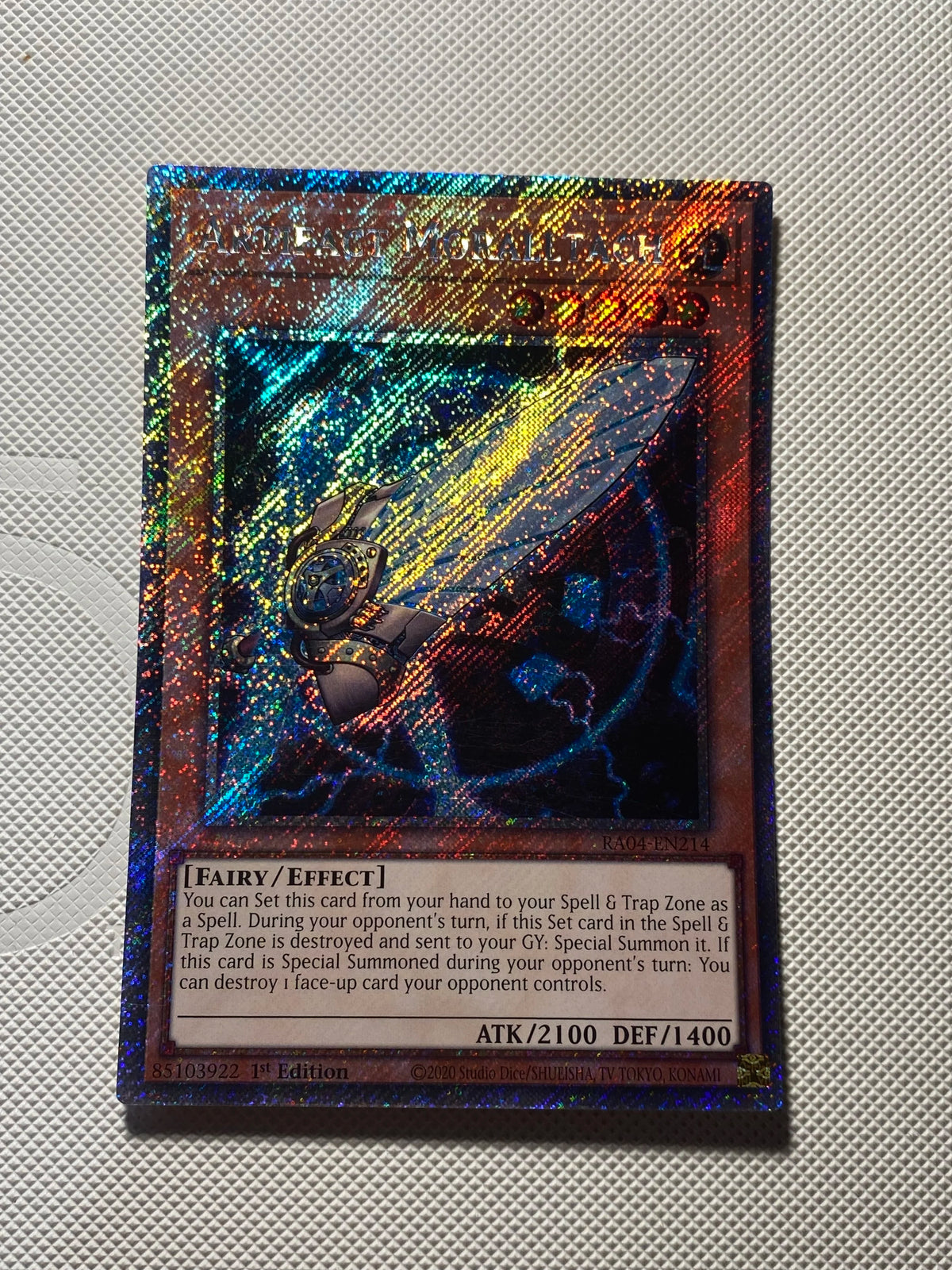 ARTIFACT MORALLTACH Platinum Secret Rare