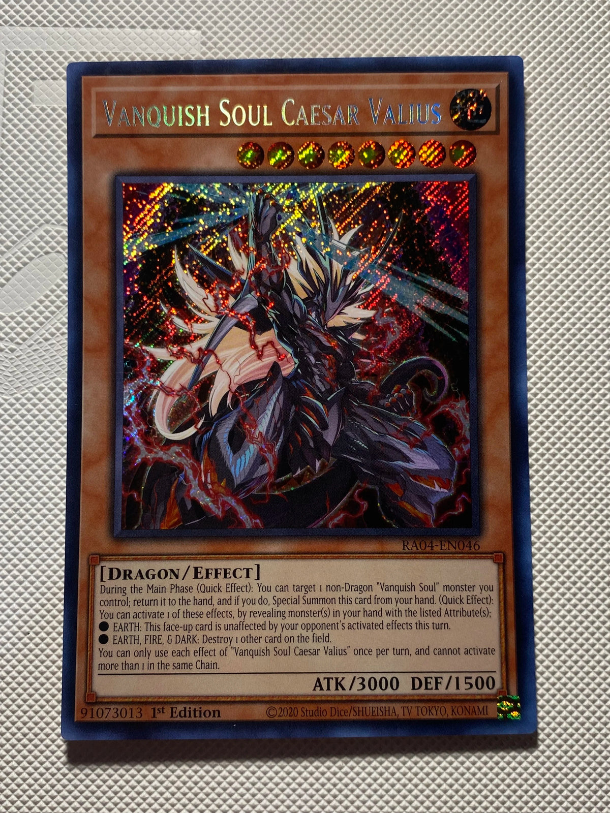 VANQUISH SOUL CAESAR VALIUS (AMERICAN PRINT) Secret Rare