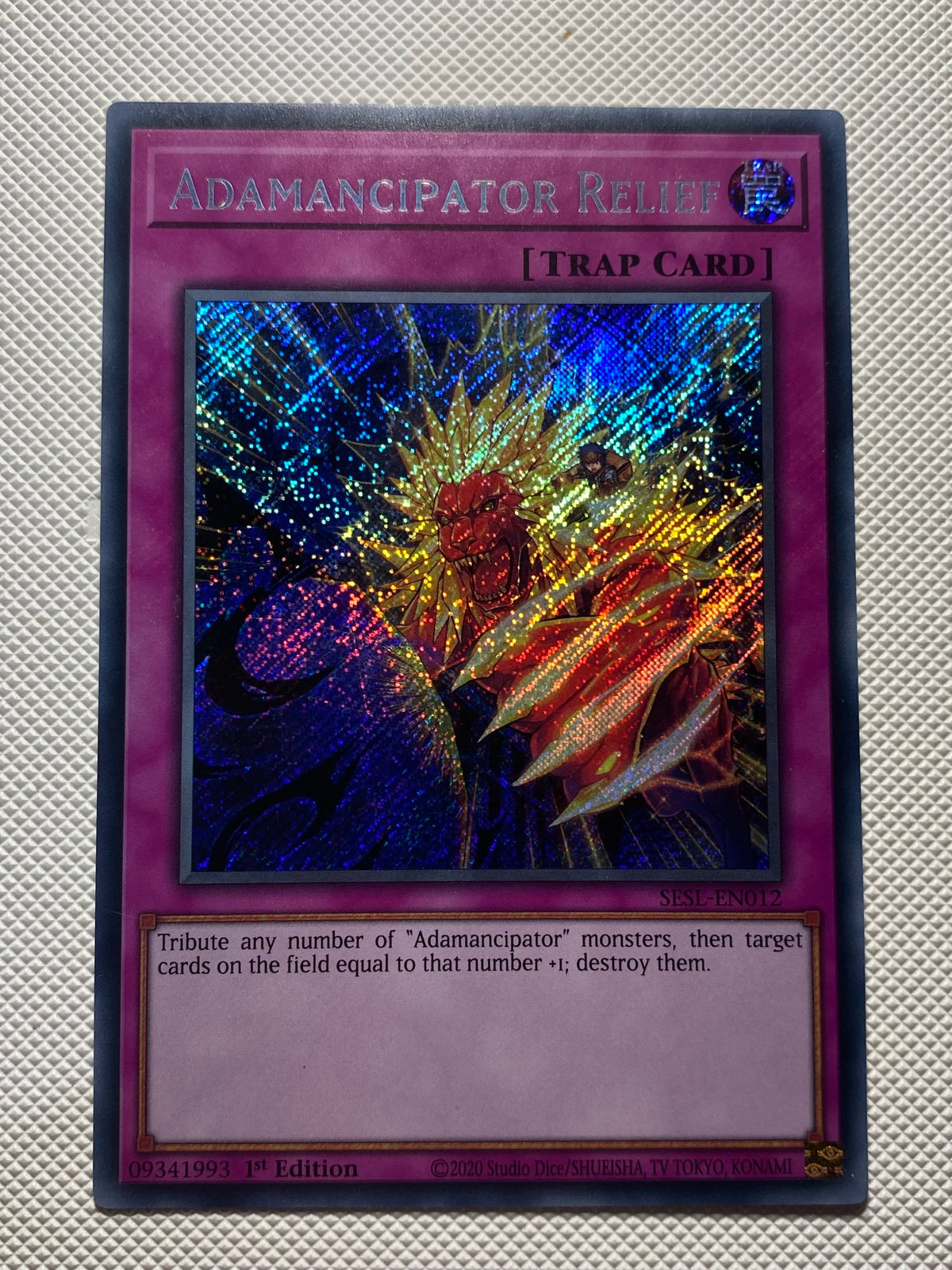 ADAMANCIPATOR RELIEF Secret Rare