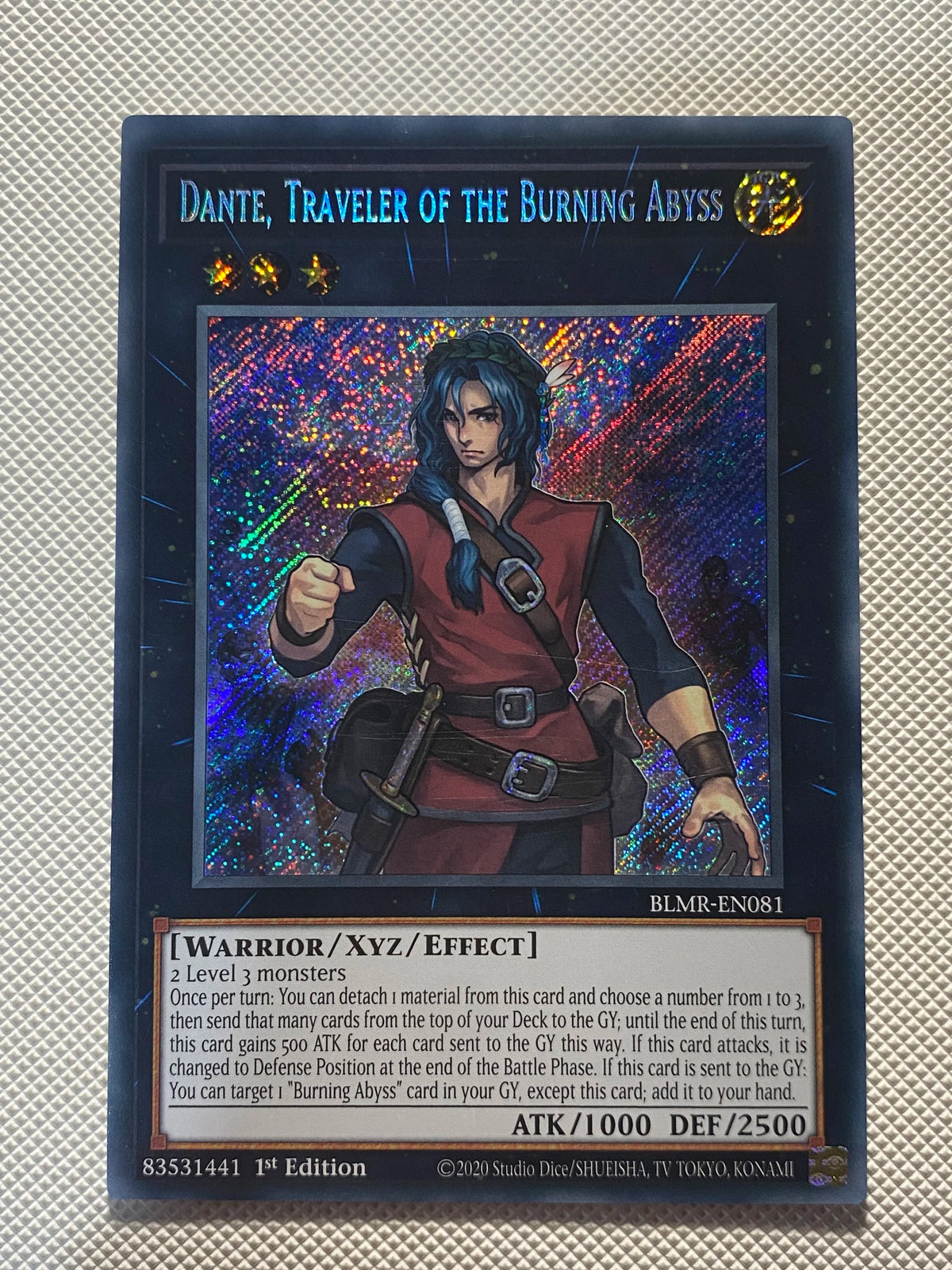DANTE, TRAVELER OF THE BURNING ABYSS Secret Rare