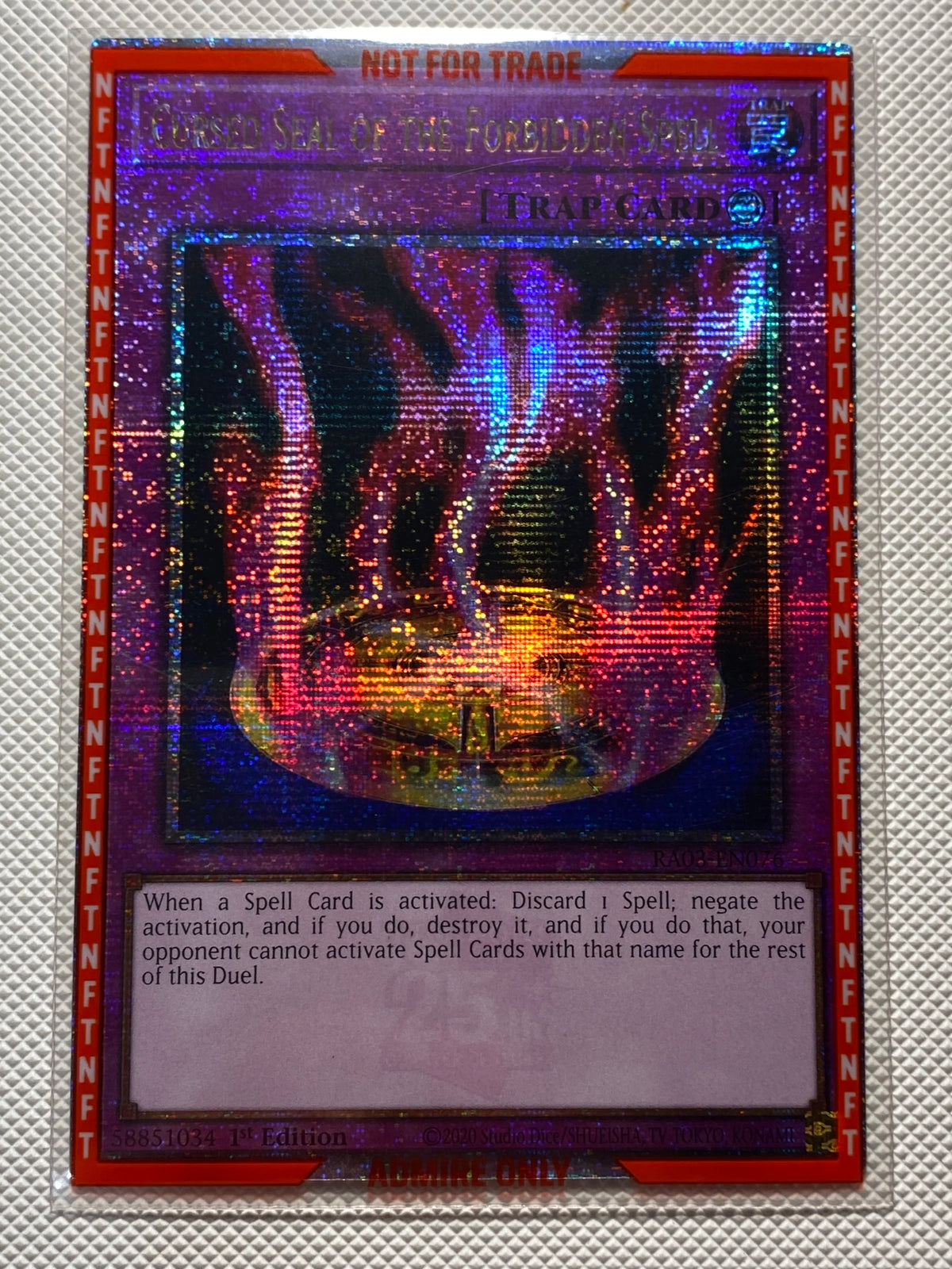 CURSED SEAL OF THE FORBIDDEN SPELL (American Print) Quarter Century Secret Rare
