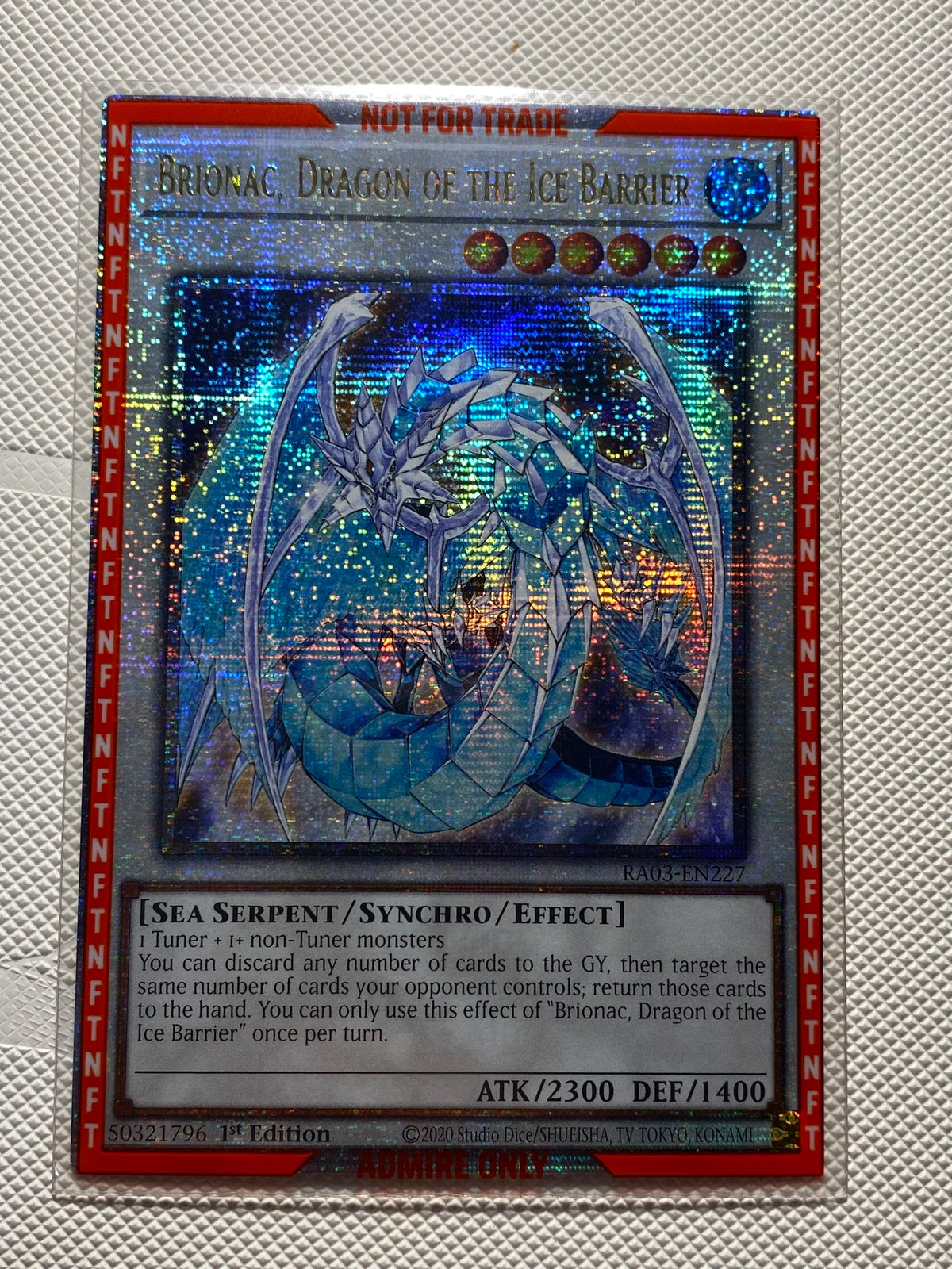 BRIONAC, DRAGON OF THE ICE BARRIER (American Print) Quarter Century Secret Rare