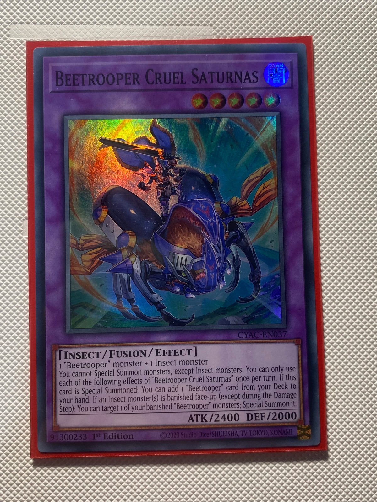 Beetrooper Cruel Saturnas Super Rare Near Mint