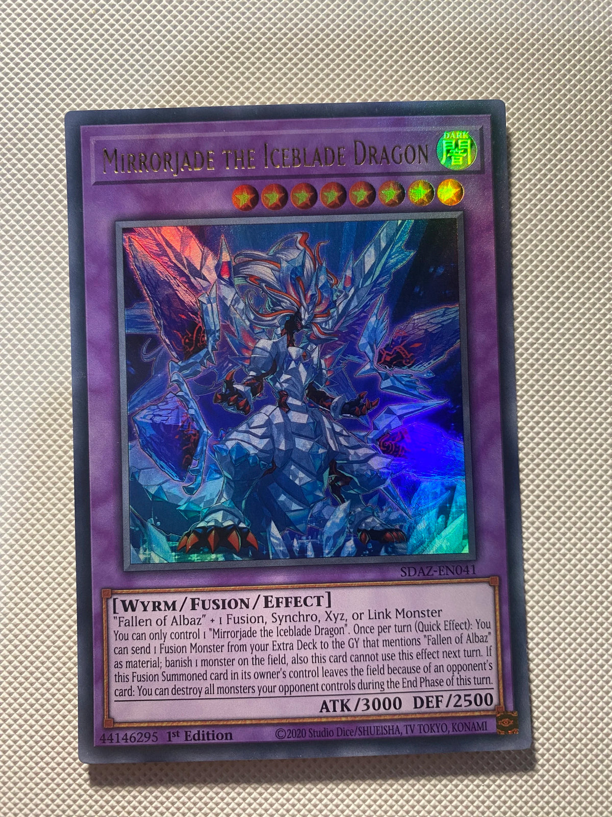 Mirrorjade THE Iceblade Dragon Ultra Rare Near Mint
