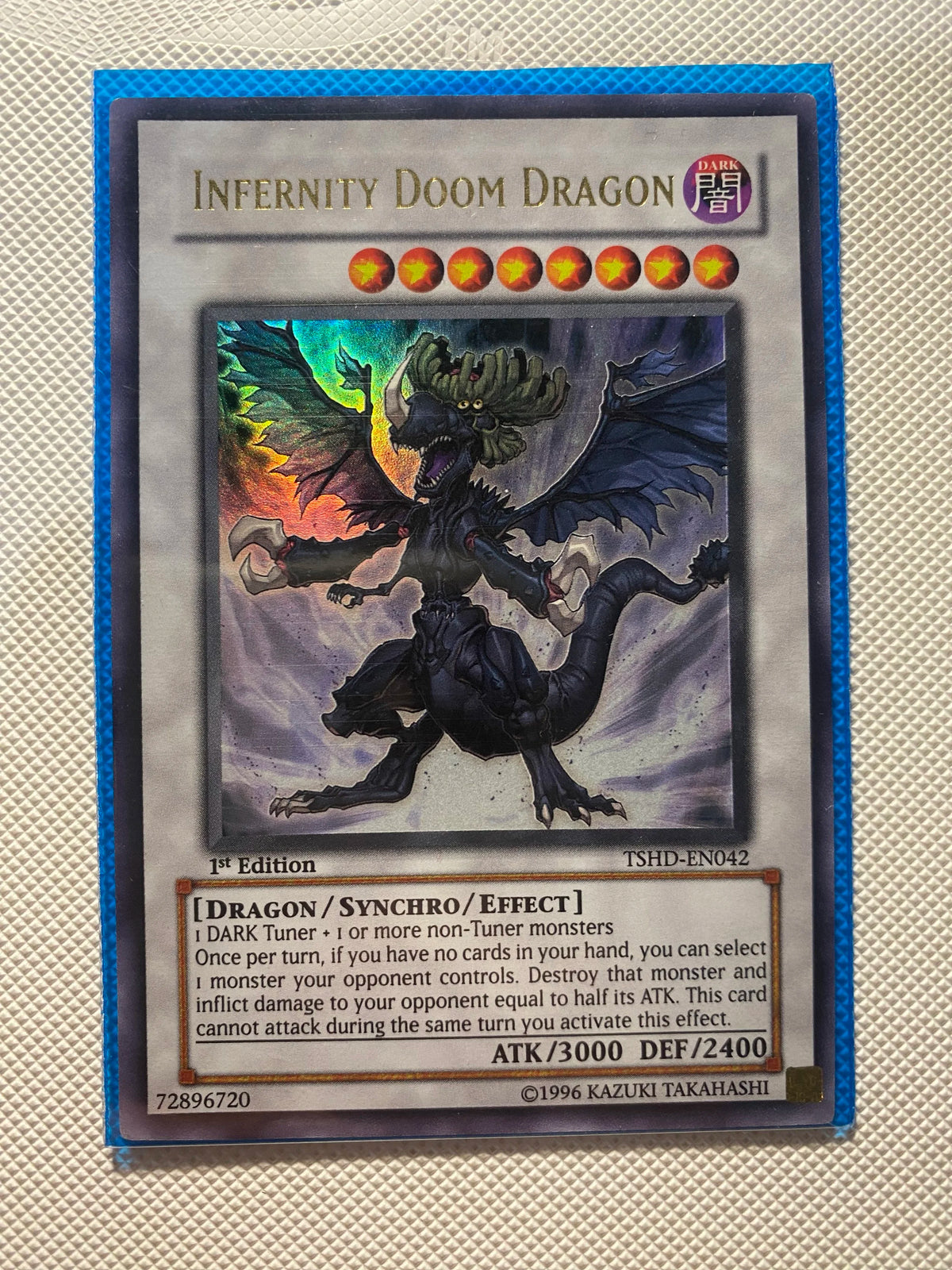 Infernity Doom Dragon 1st ED Ultra Rare Near Mint
