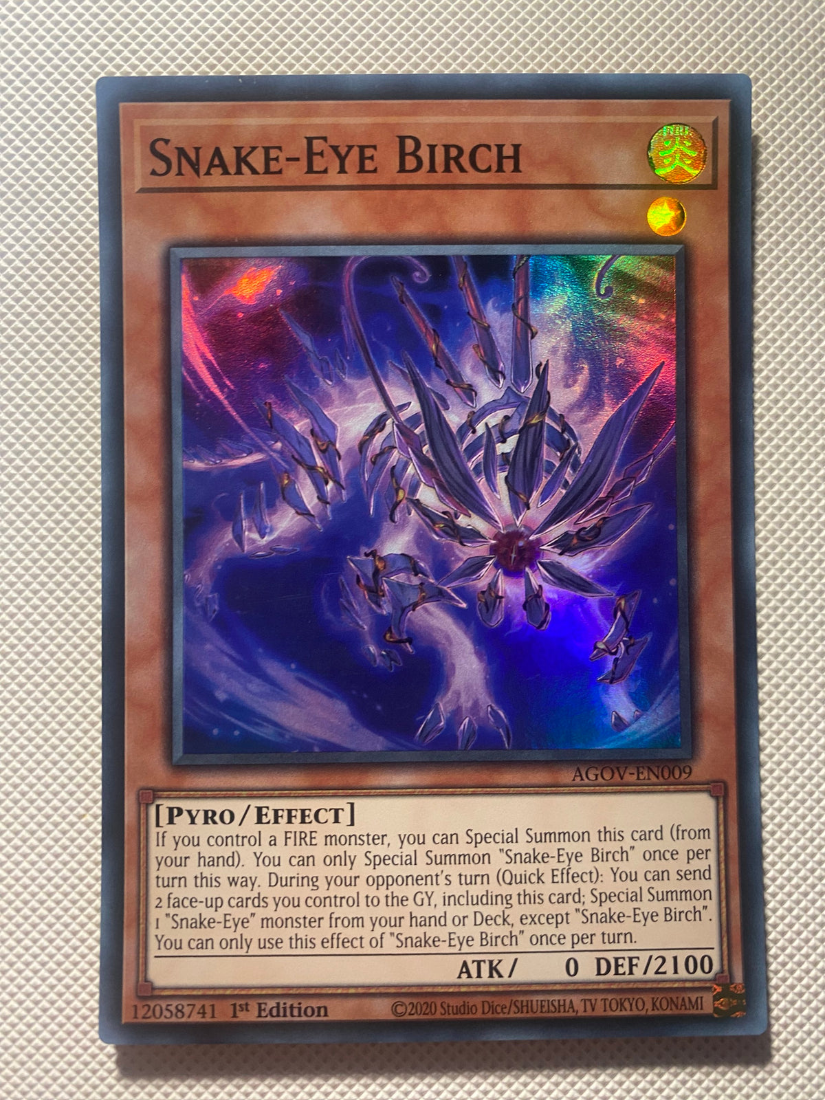 Snake-eye Birch Super Rare Near Mint