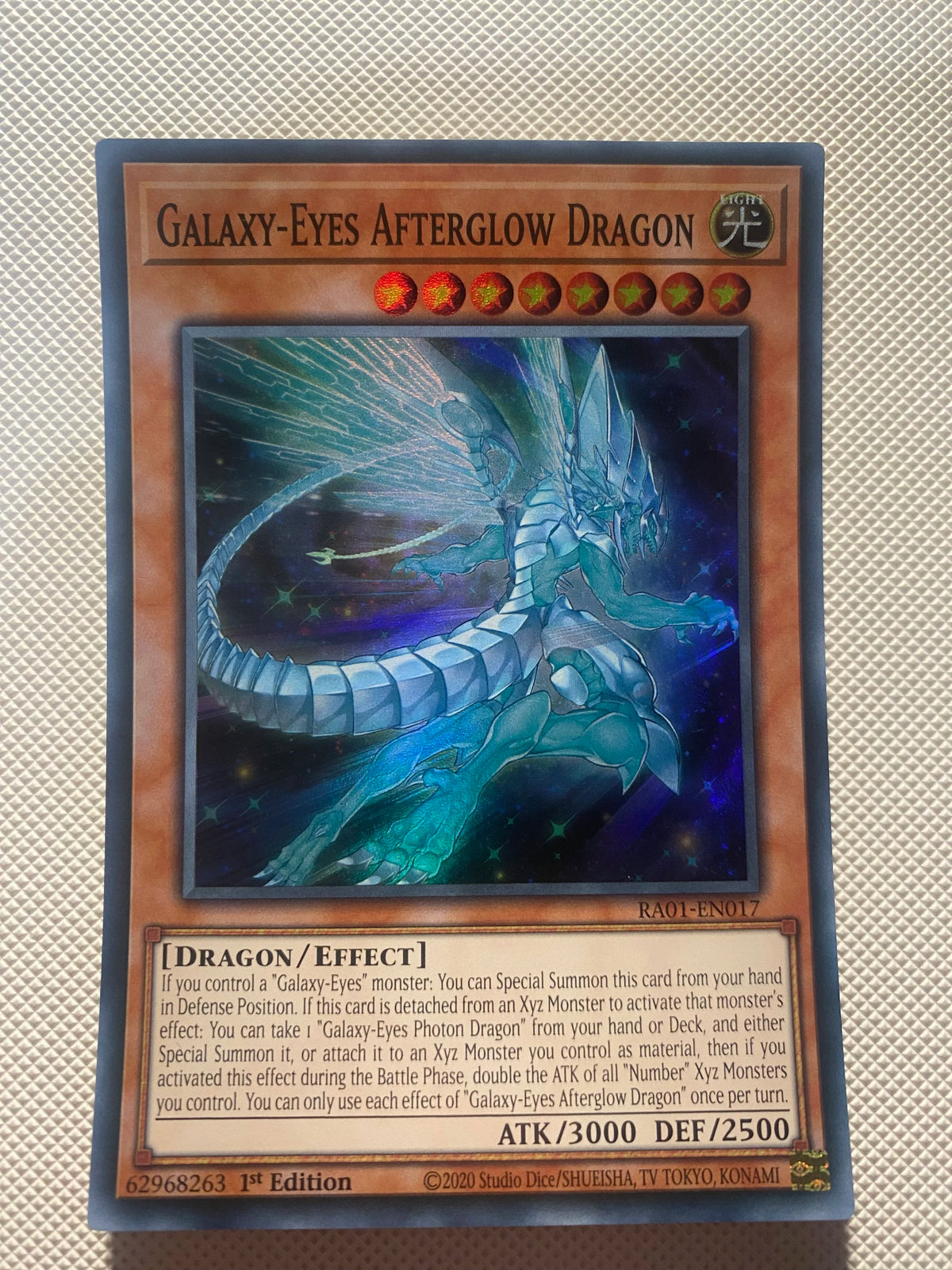 Galaxy-eyes Afterglow Dragon Super Rare Near Mint