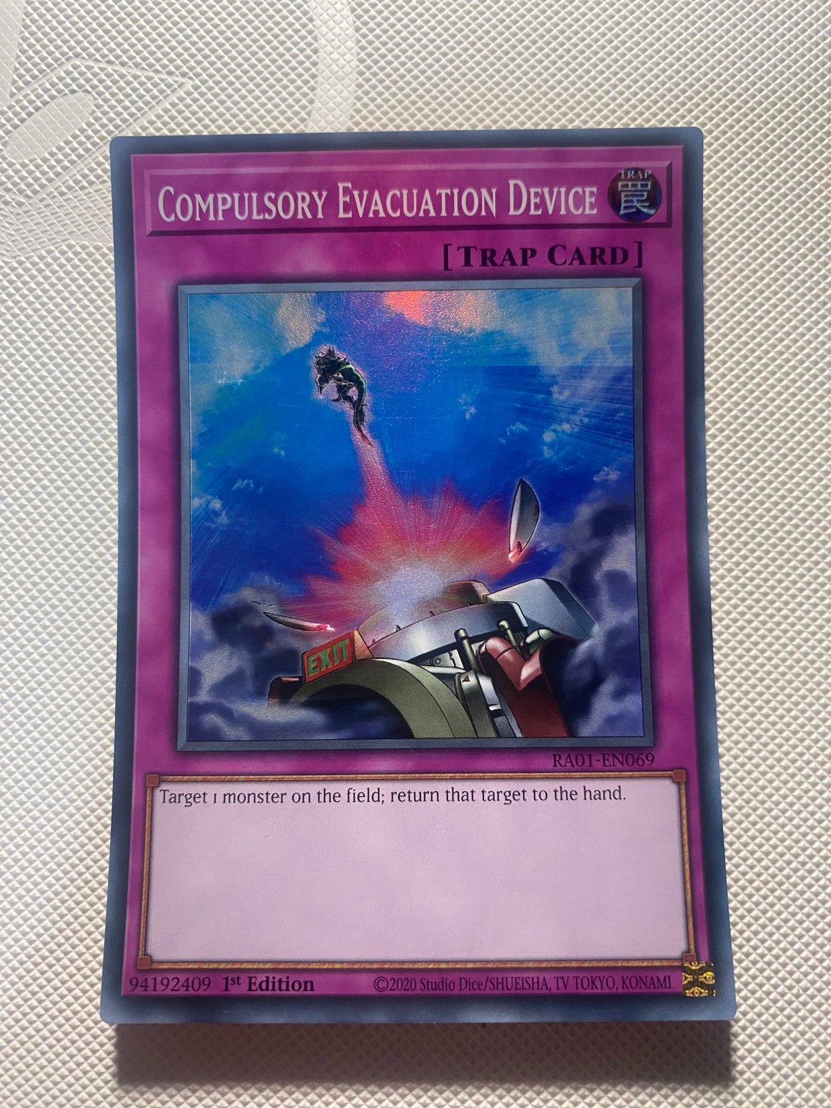 Compulsory Evacuation Device Super Rare Near Mint