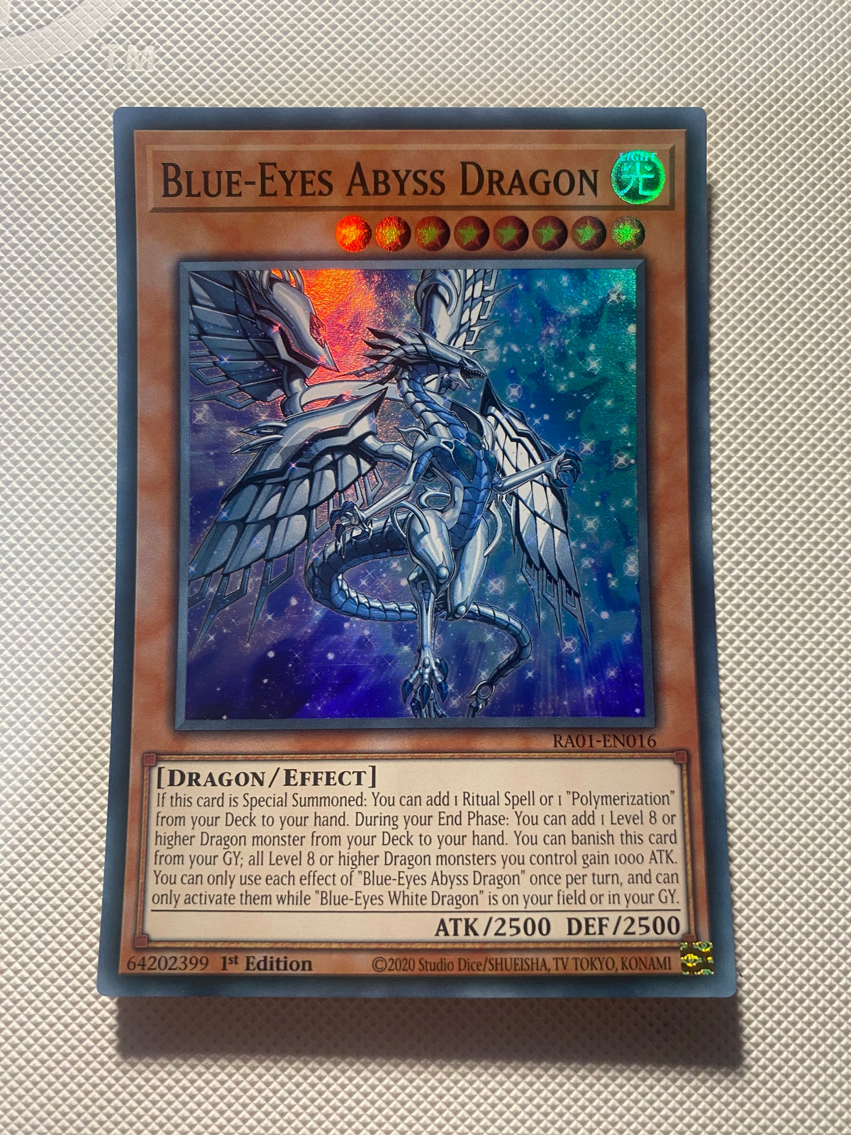 Blue-eyes Abyss Dragon Super Rare Near Mint