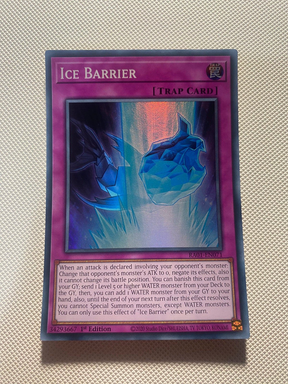 ICE Barrier Super Rare Near Mint