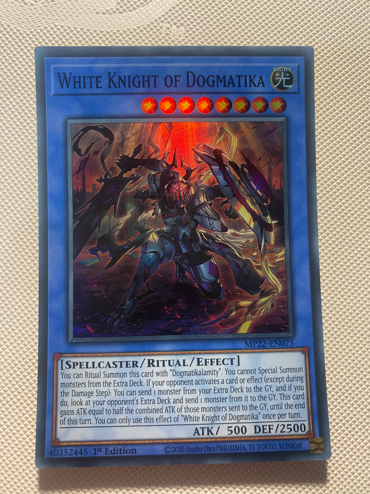 White Knight OF Dogmatika Super Rare Near Mint