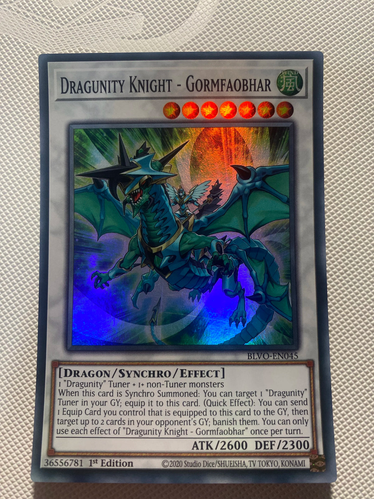 Dragunity Knight - Gormfaobhar Super Rare Near Mint