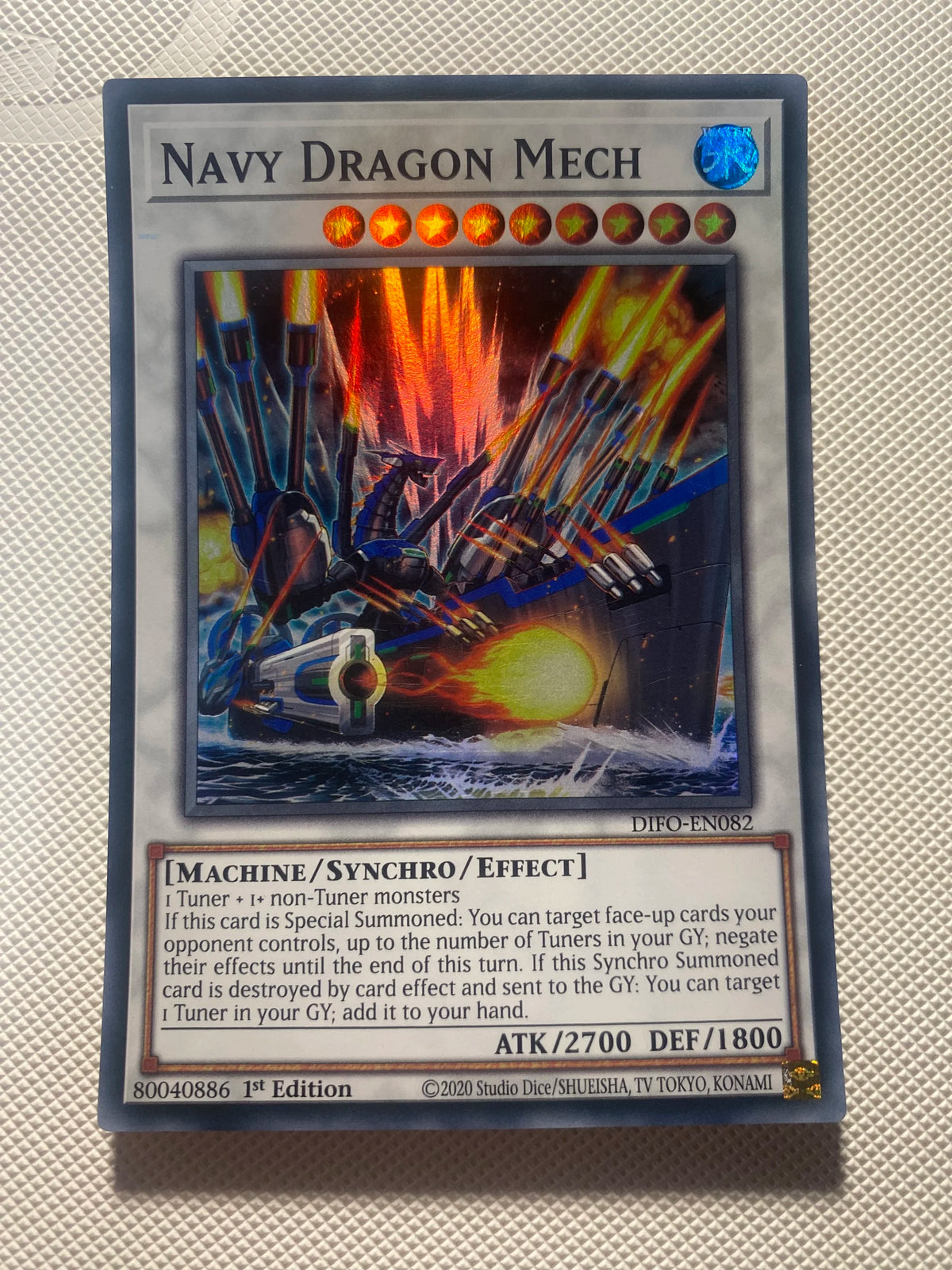 Navy Dragon Mech Super Rare Near Mint