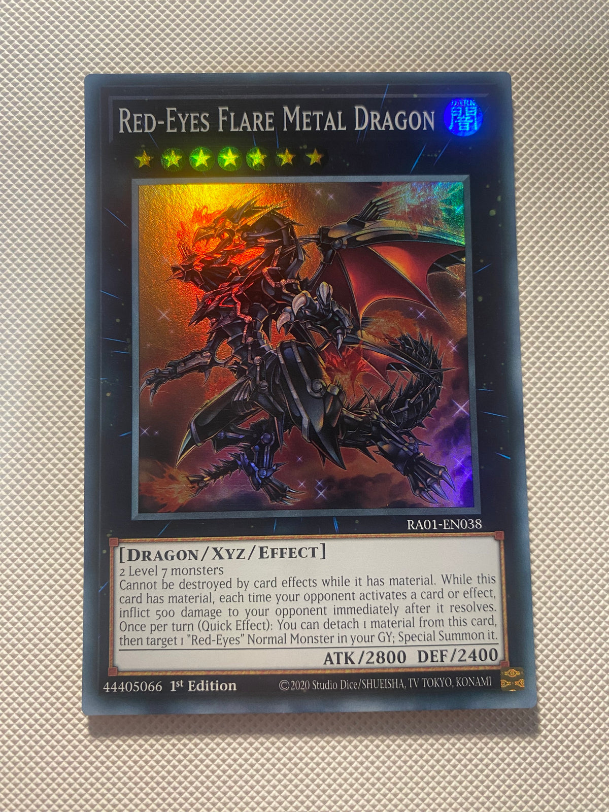 Red-eyes Flare Metal Dragon Super Rare Near Mint