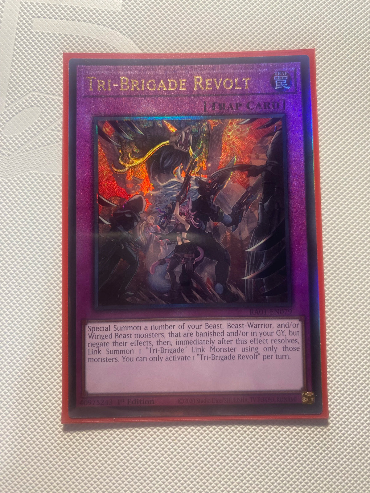 Tri-brigade Revolt Prismatic Ultimate Rare Near Mint
