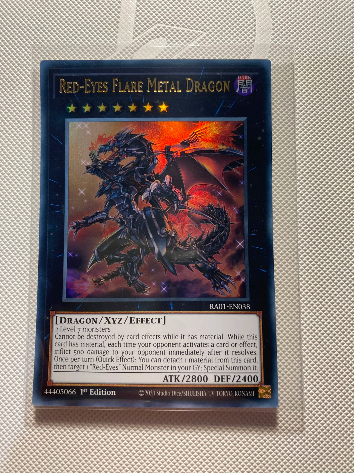 Red-eyes Flare Metal Dragon Ultra Rare Near Mint