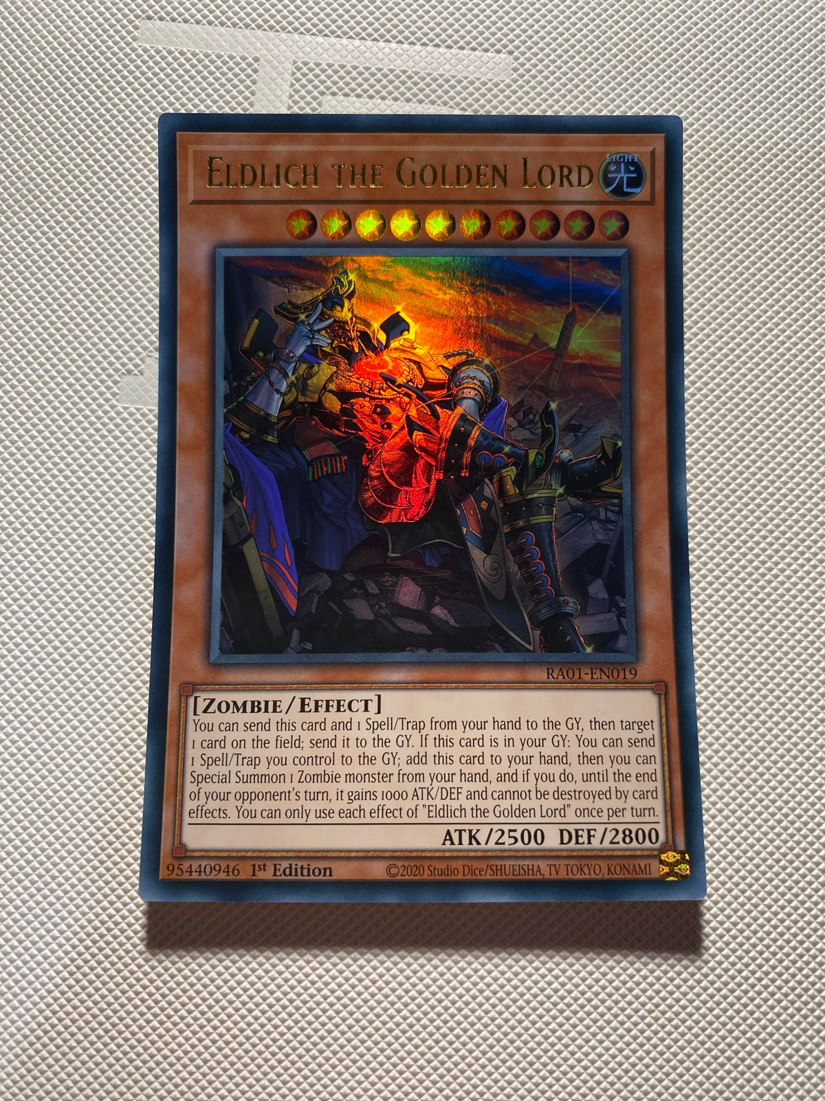 Eldlich THE Golden Lord Ultra Rare Near Mint ALT ART