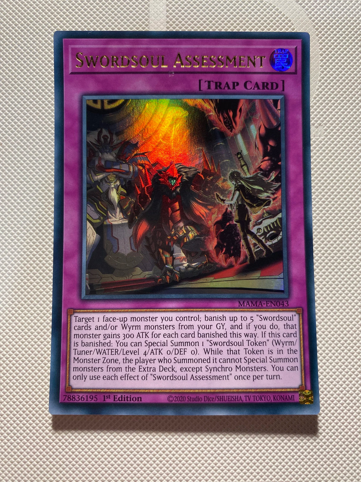 Swordsoul Assessment Ultra Rare Near Mint