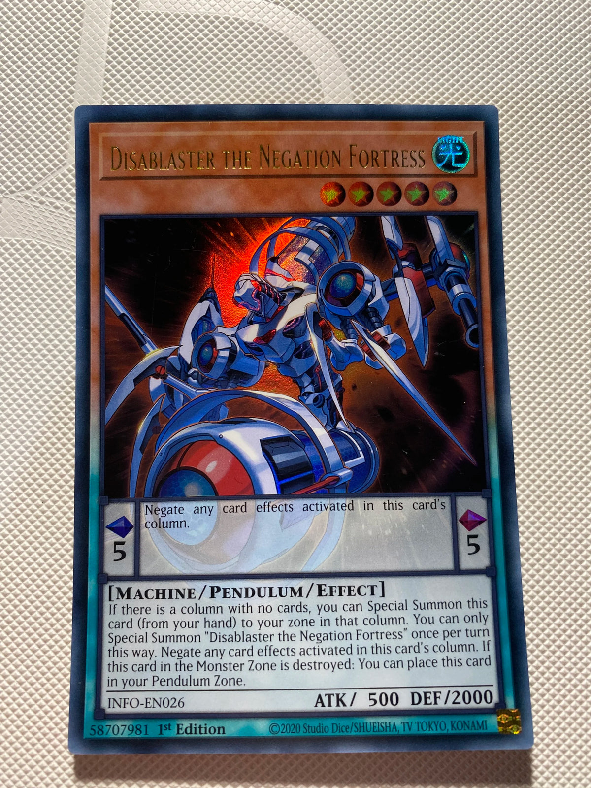 Disablaster THE Negation Fortress Ultra Rare Near Mint