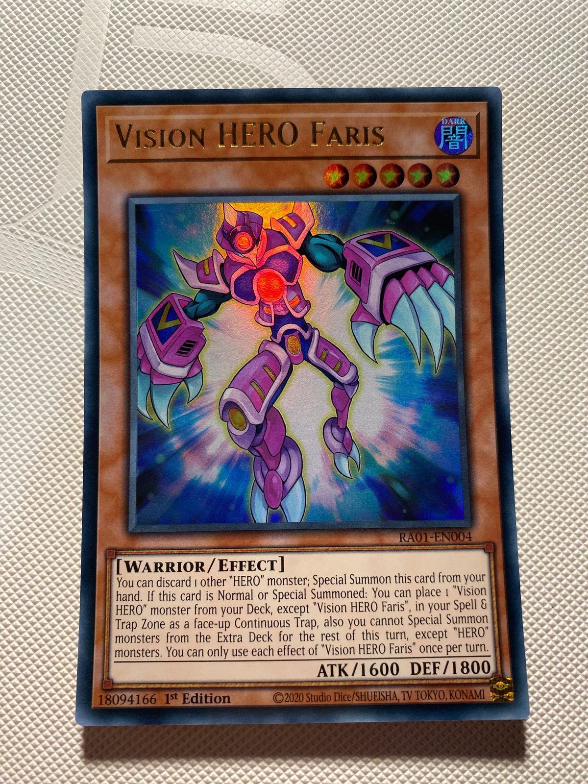 Vision Hero Faris Ultra Rare Near Mint