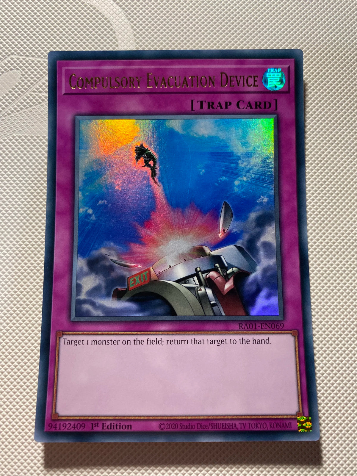 Compulsory Evacuation Device Ultra Rare Near Mint