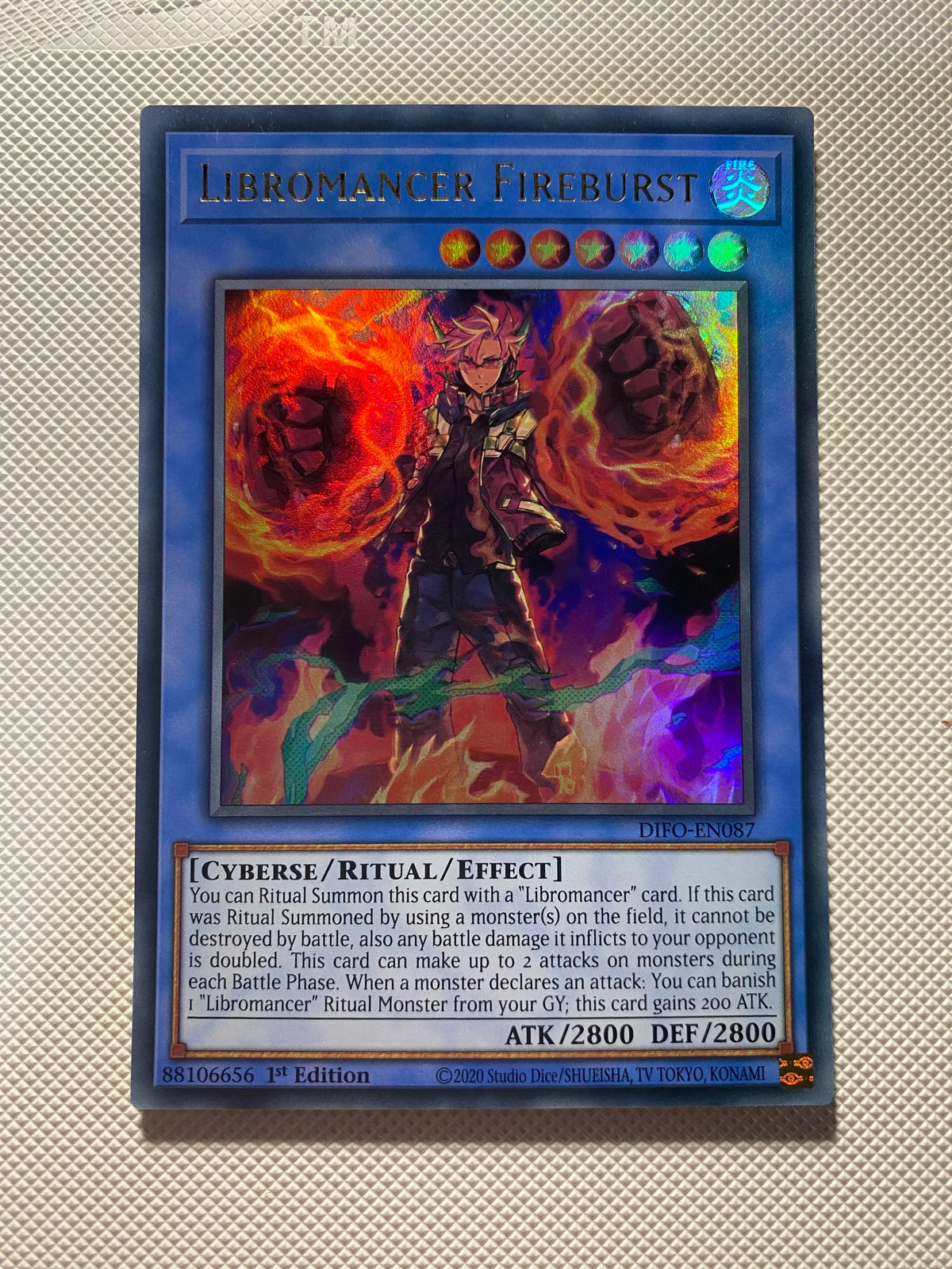 Libromancer Fireburst Ultra Rare Near Mint