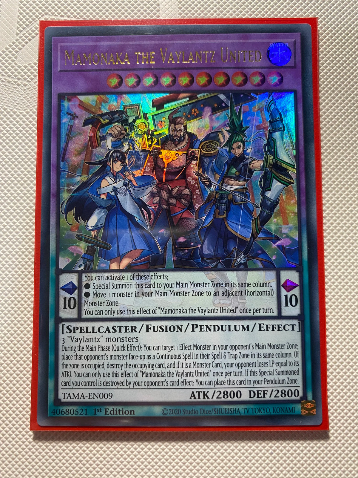 Mamonaka THE Vaylantz United Ultra Rare Near Mint