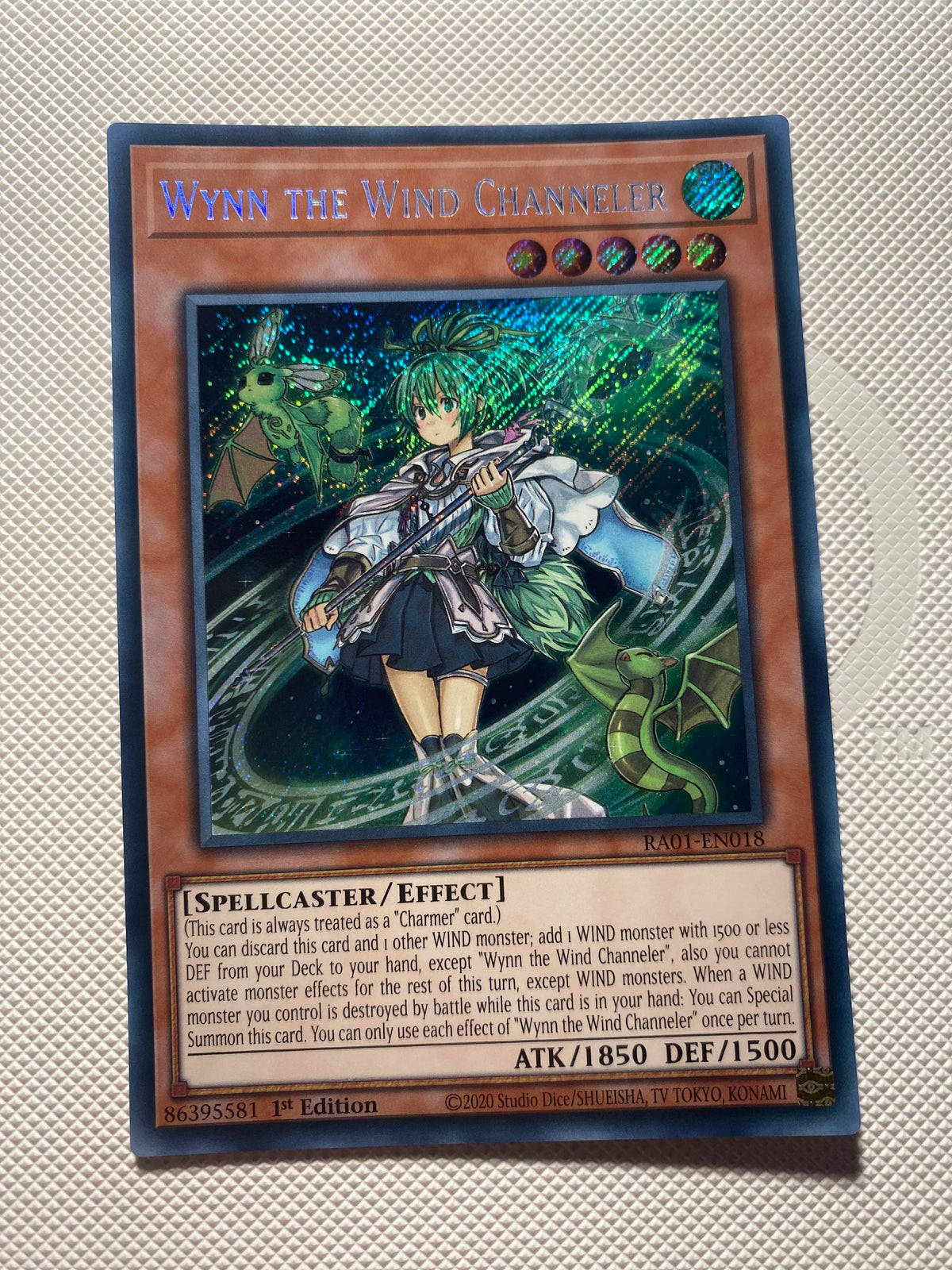 Wynn THE Wind Channeler Secret Rare Near Mint
