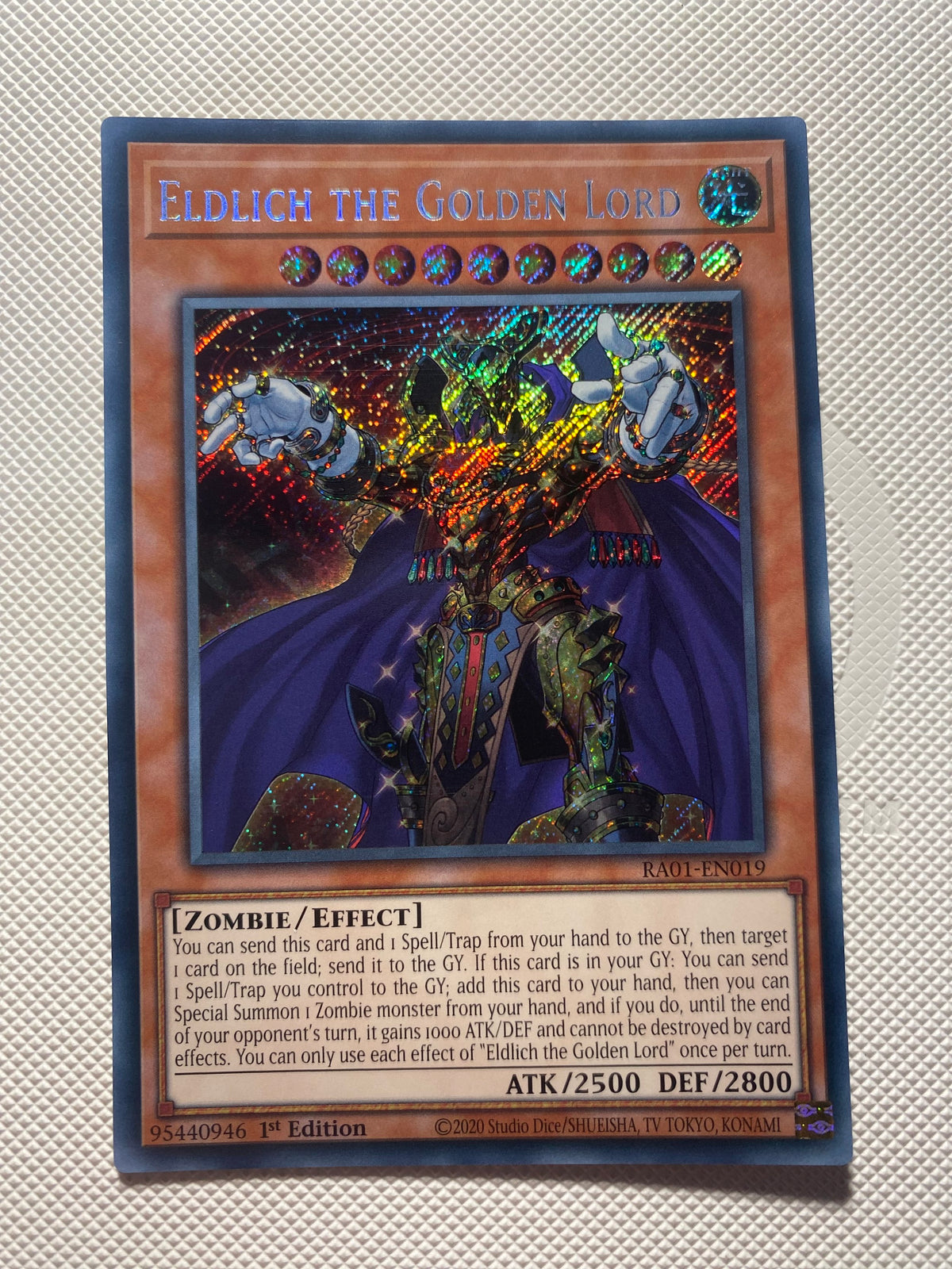 Eldlich THE Golden Lord Secret Rare Near Mint