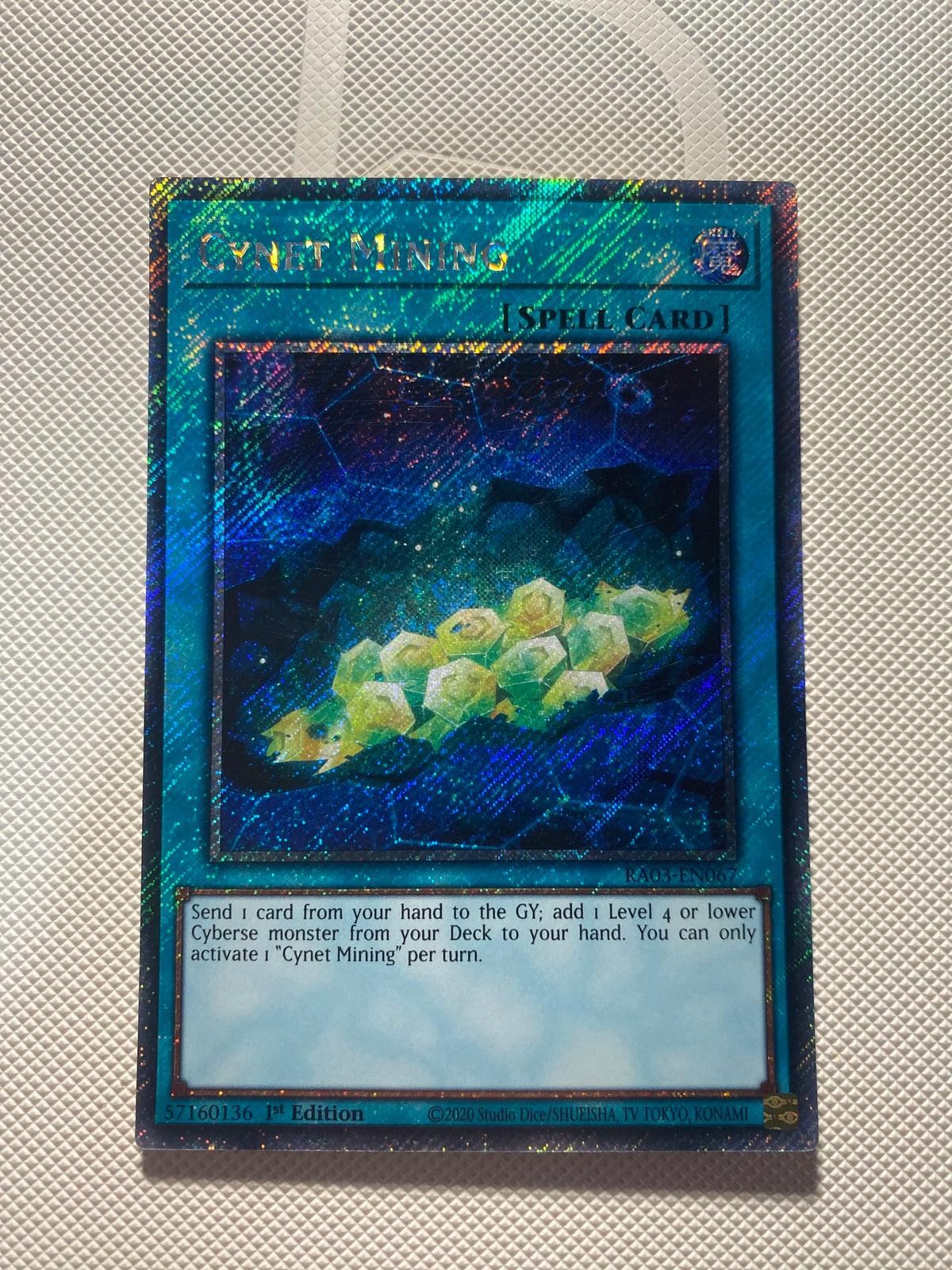 Cynet Mining Platinum Secret Rare Near Mint