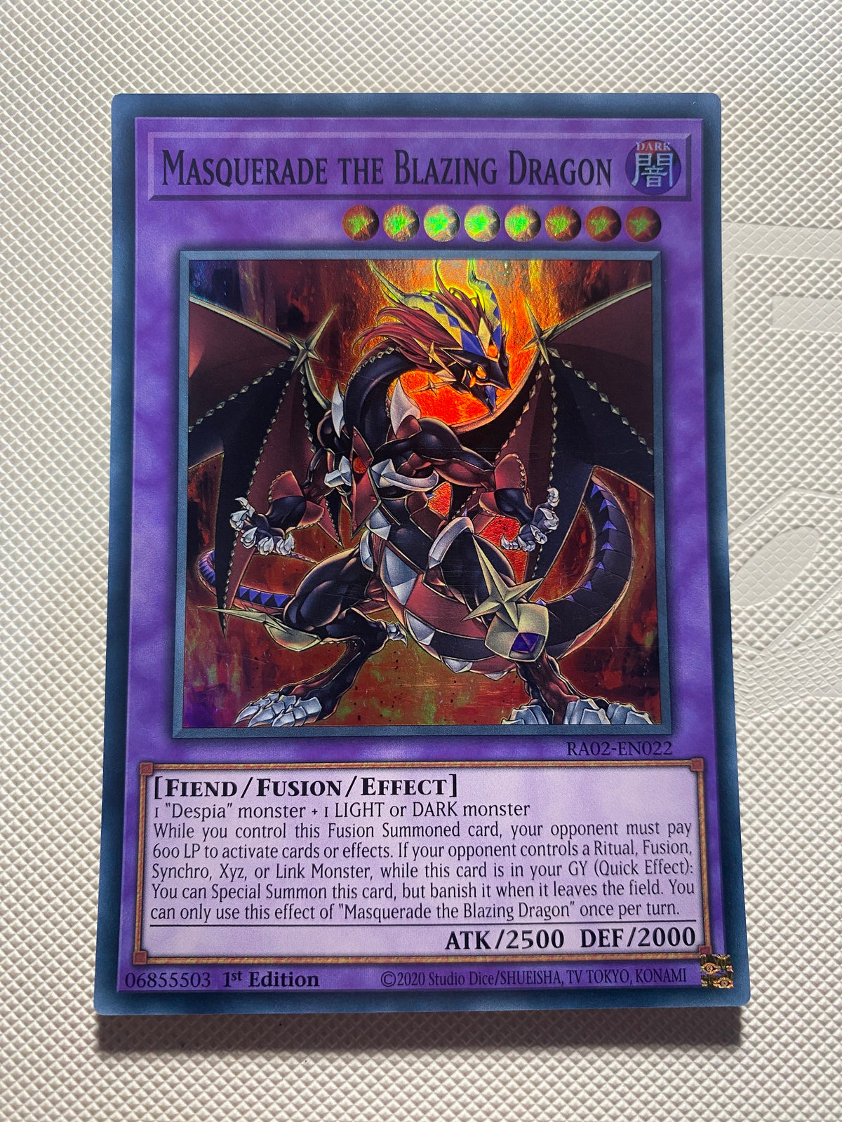 Masquerade THE Blazing Dragon Super Rare Near Mint