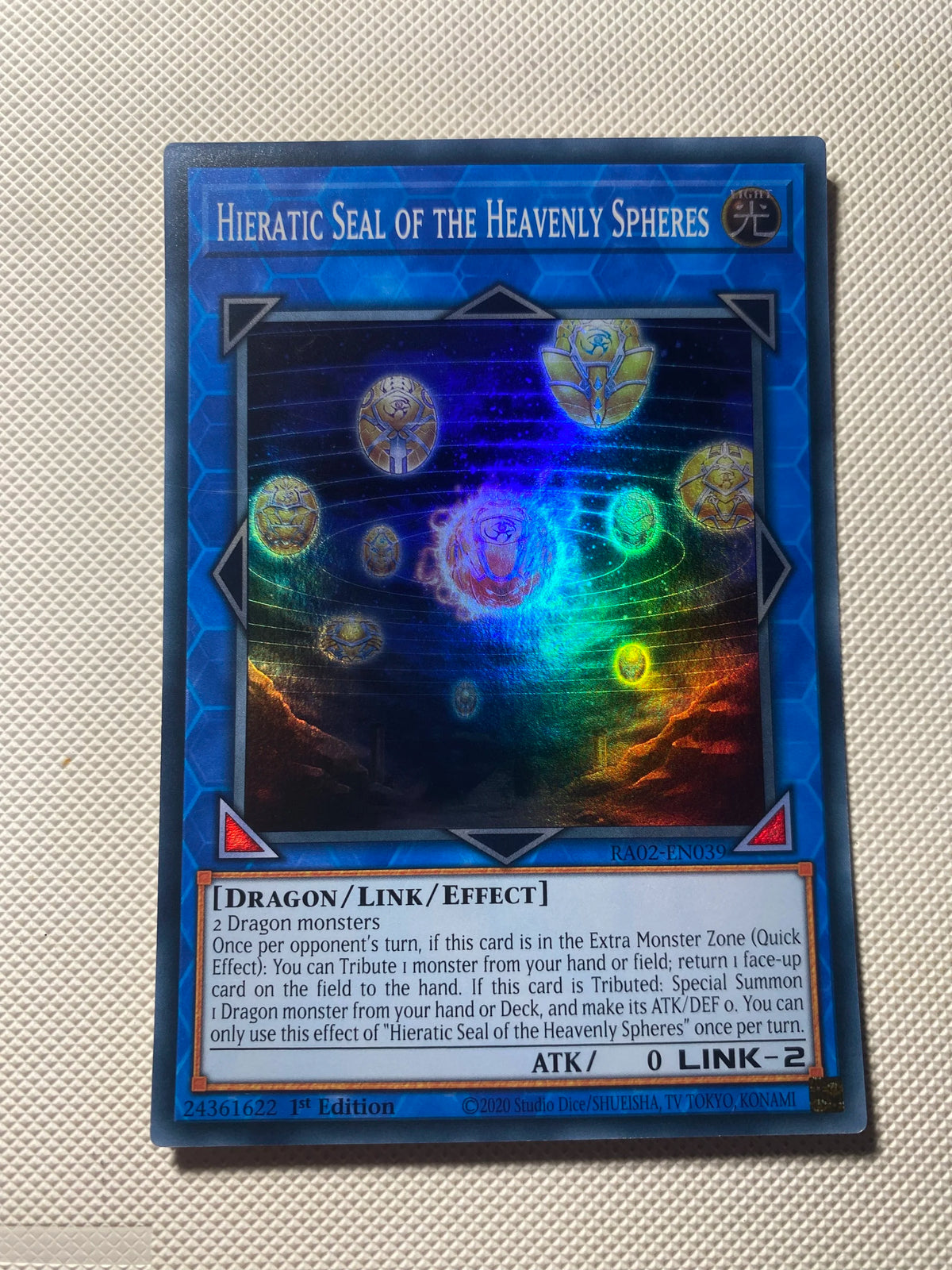 Hieratic Seal OF THE Heavenly Spheres Super Rare Near Mint