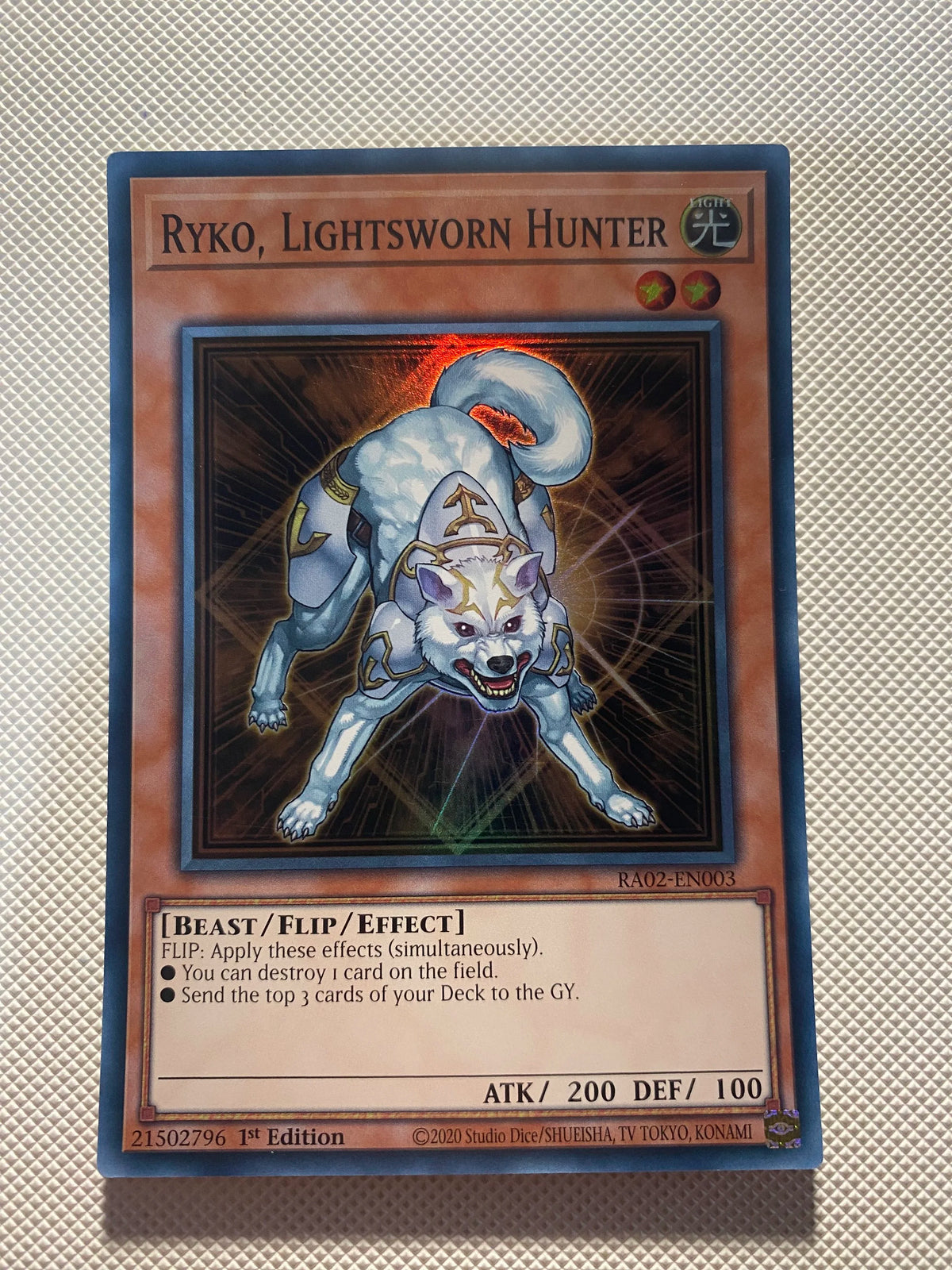 Ryko, Lightsworn Hunter Super Rare Near Mint