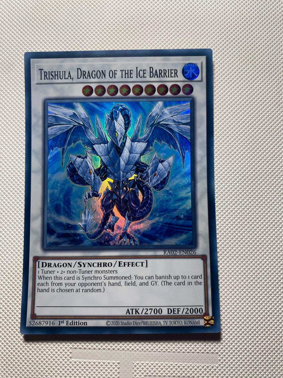 Trishula, Dragon OF THE ICE Barrier Super Rare Near Mint