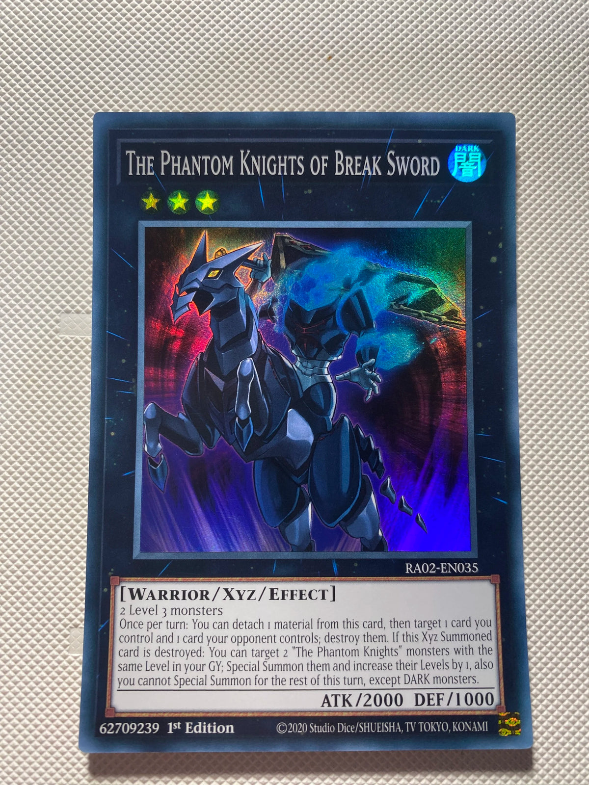 THE Phantom Knights OF Break Sword Super Rare Near Mint