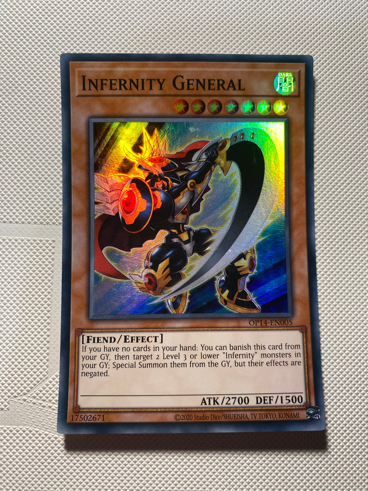 Infernity General Super Rare Near Mint