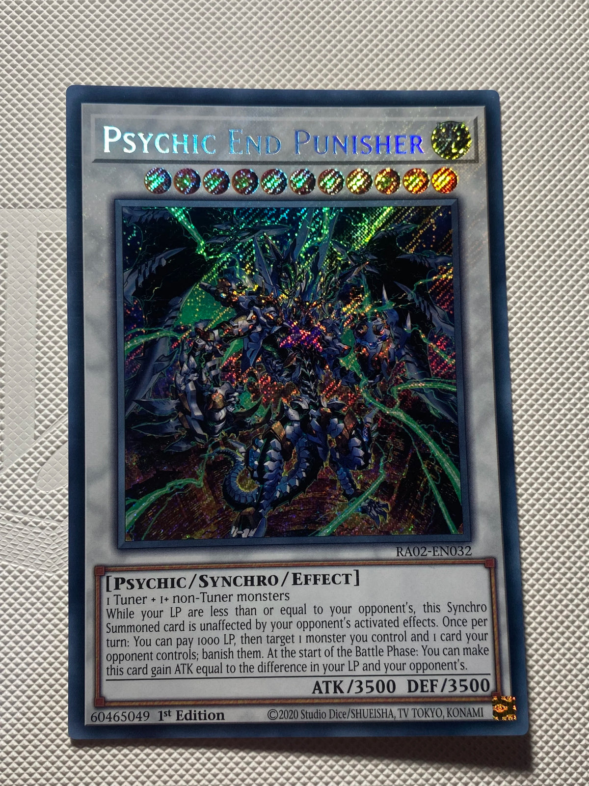 Psychic END Punisher Secret Rare Near Mint