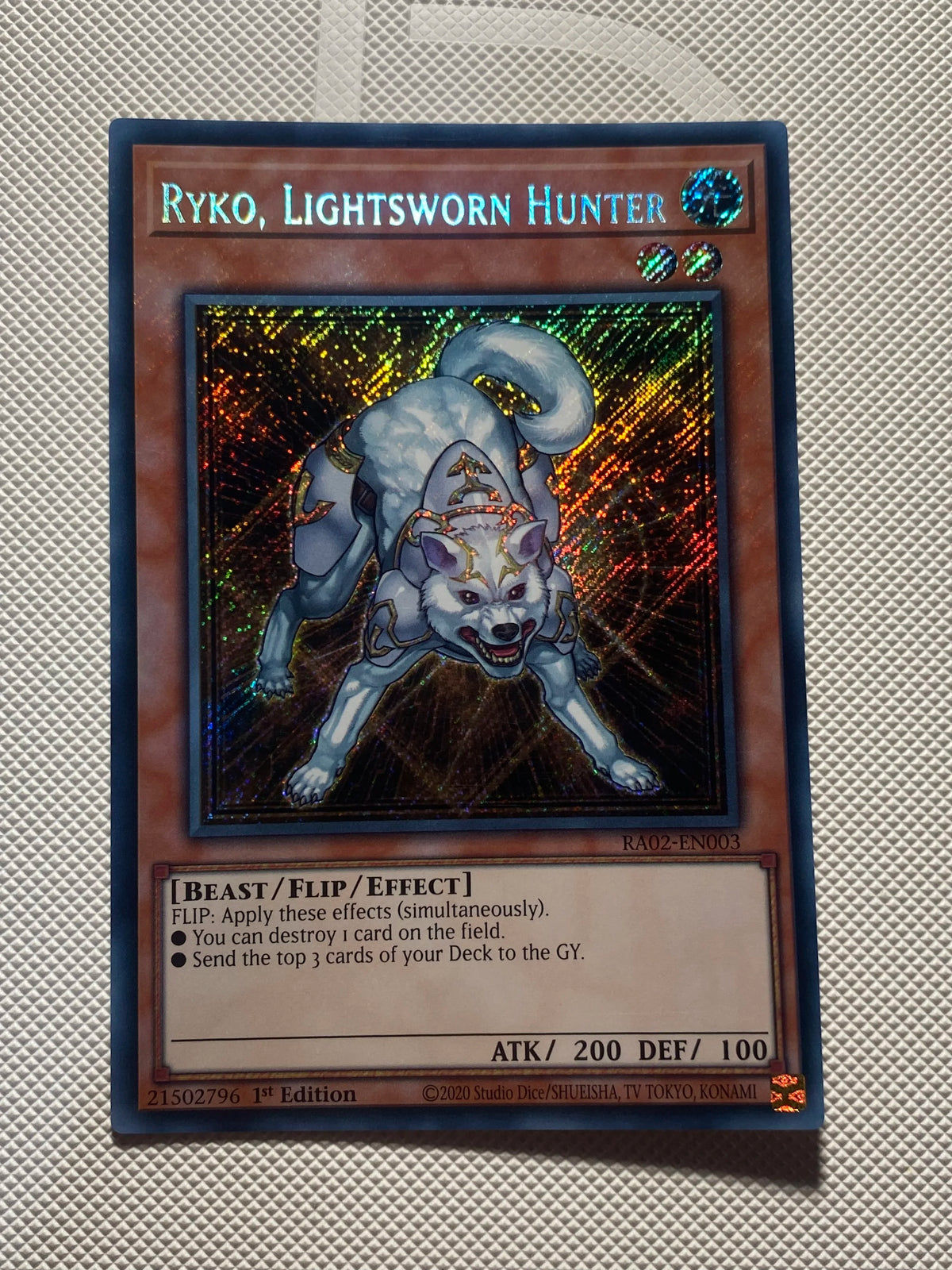 Ryko, Lightsworn Hunter Secret Rare Near Mint