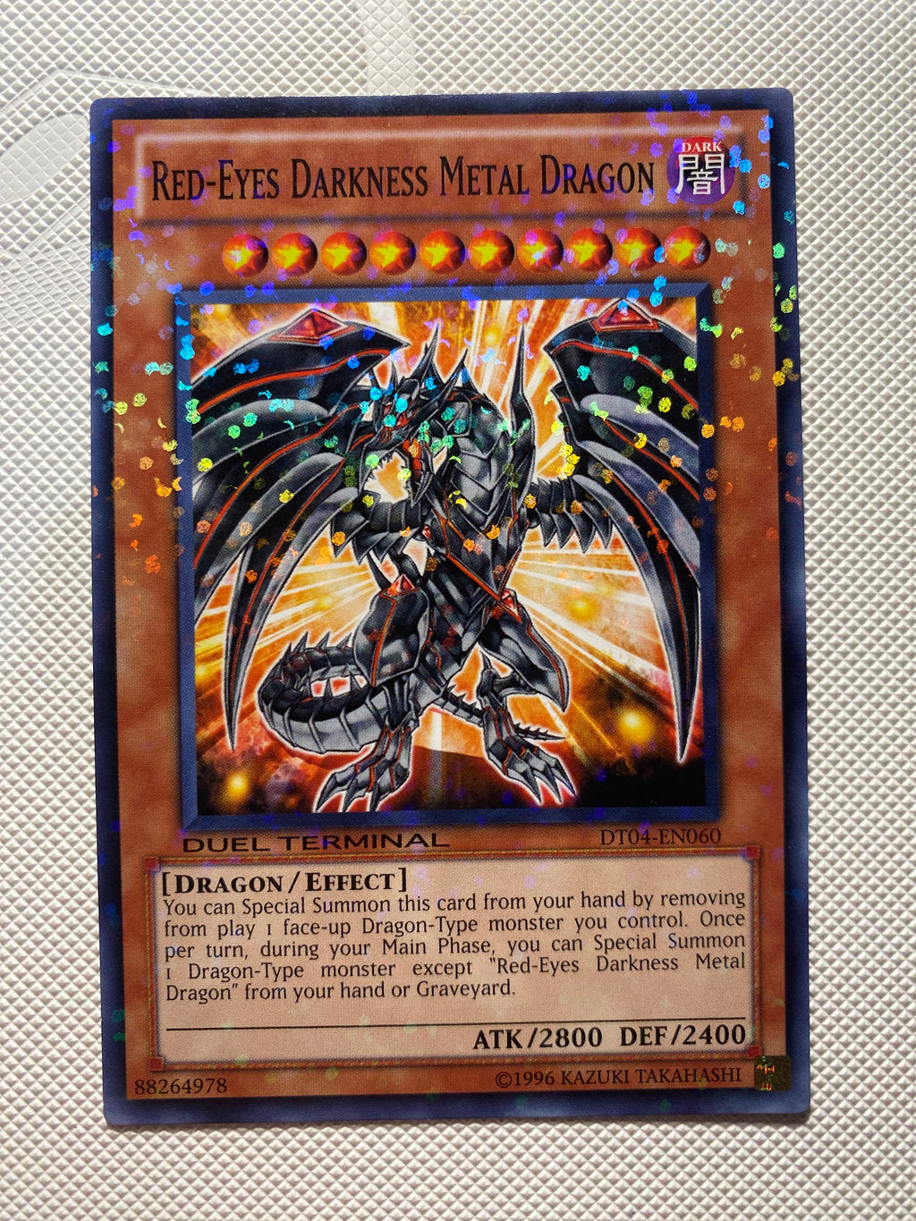Red-eyes Darkness Metal Dragon Duel Terminal Rare Very Lightly Played