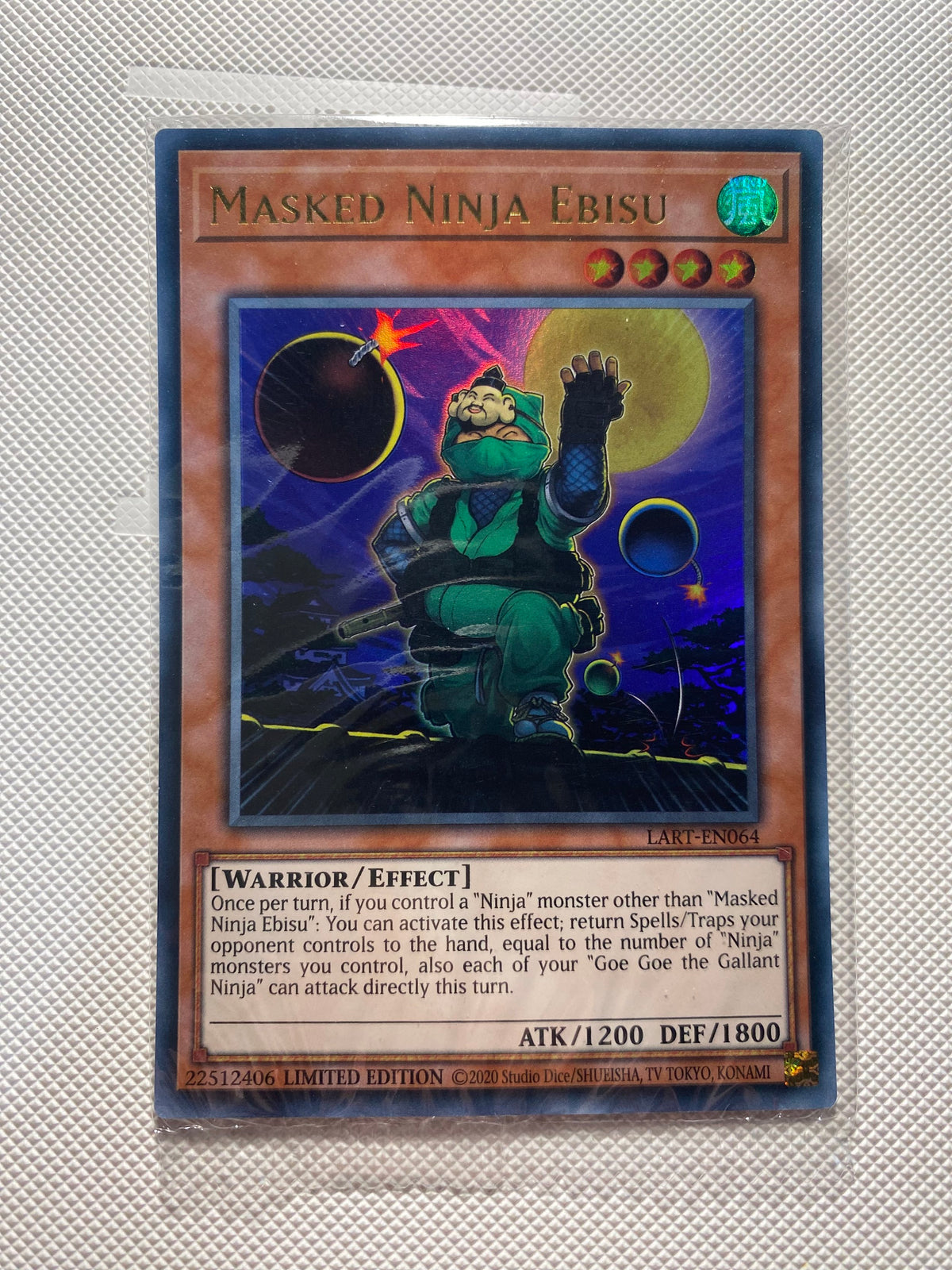Masked Ninja Ebisu Sealed Ultra Rare Near Mint