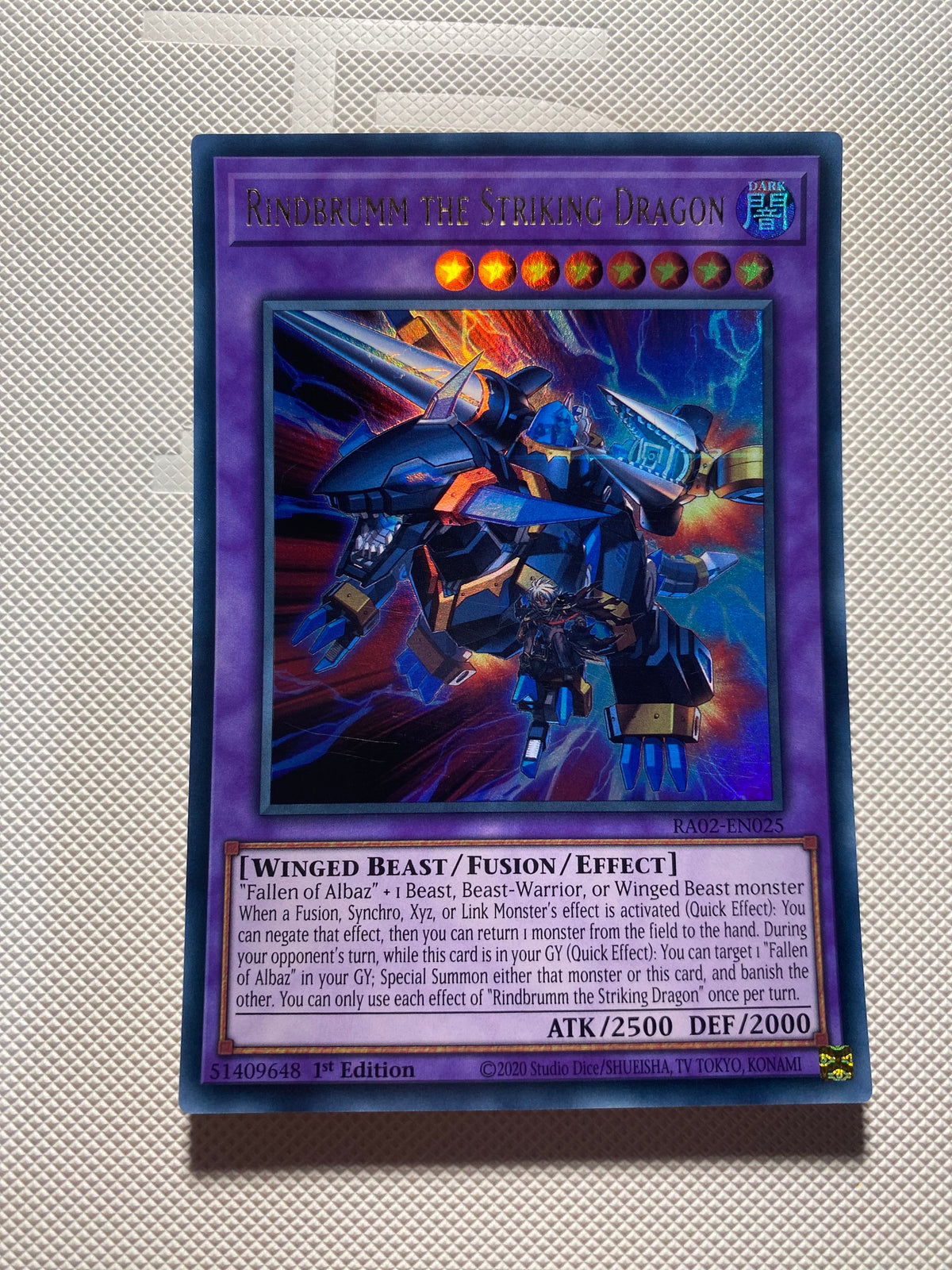 Rindbrumm THE Striking Dragon Ultra Rare Near Mint