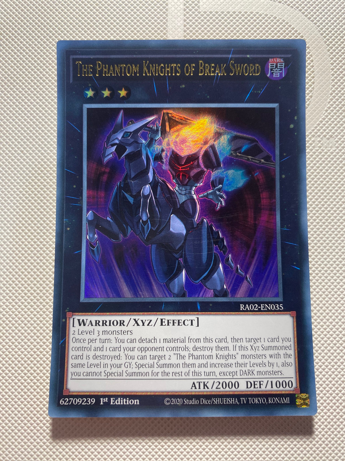 THE Phantom Knights OF Break Sword Ultra Rare Near Mint