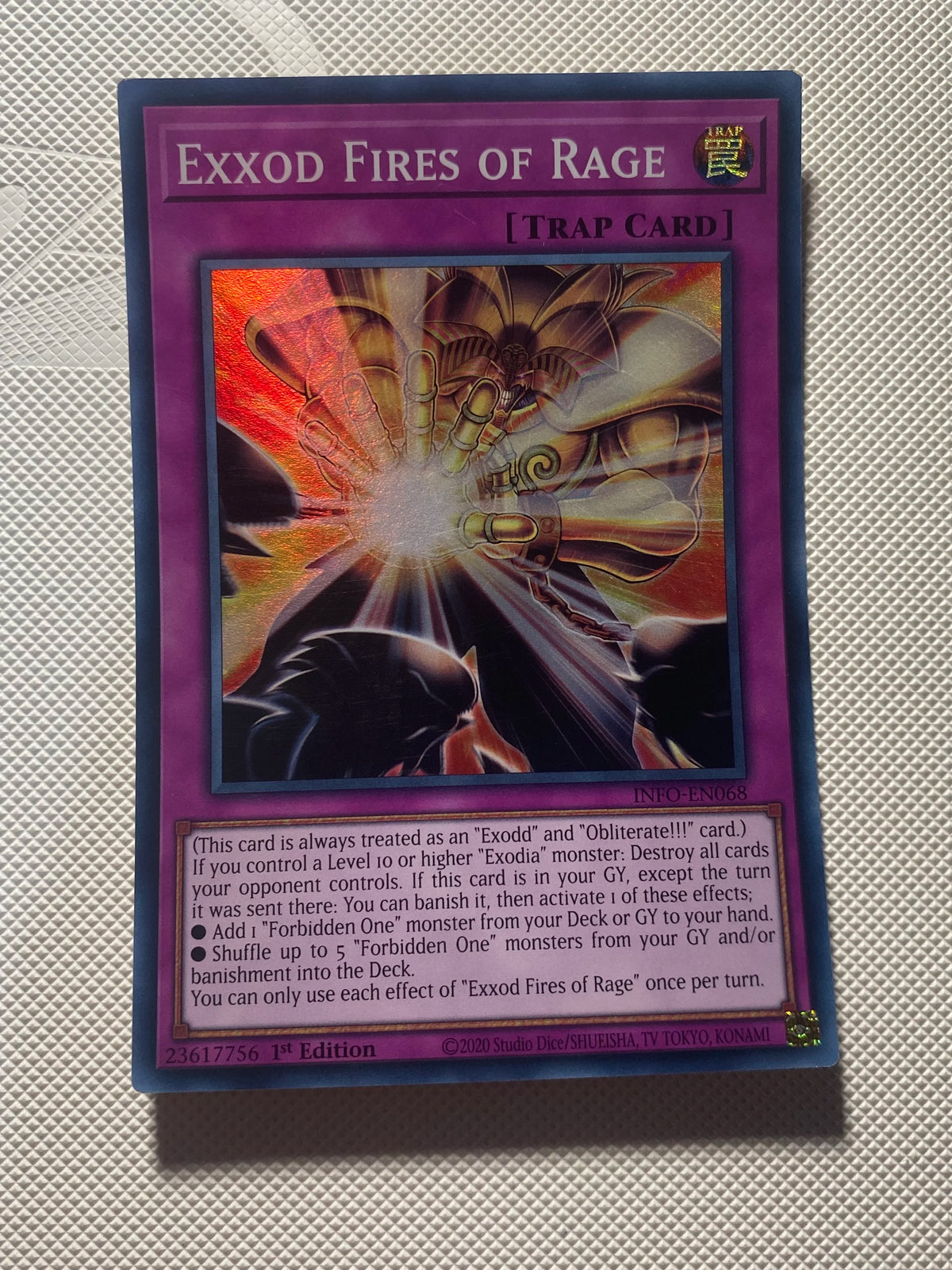Exxod Fires OF Rage Super Rare Near Mint