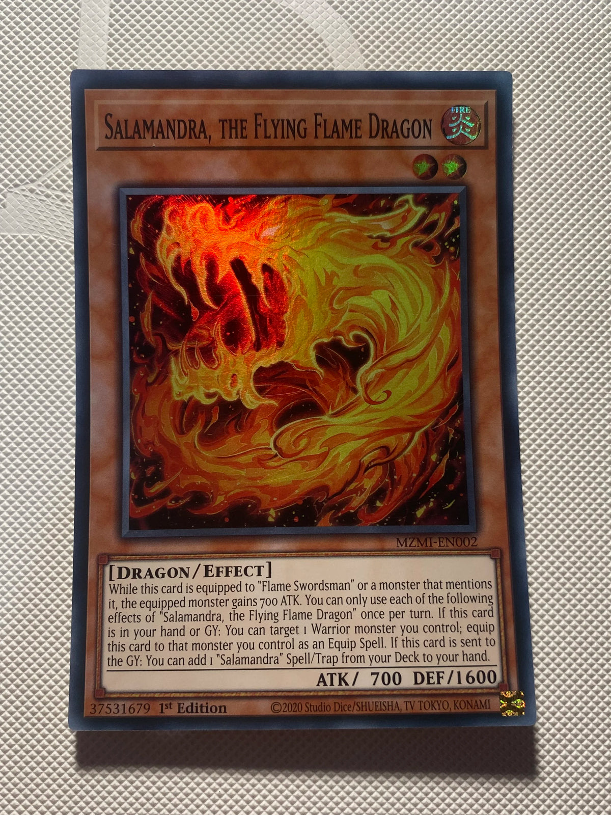 Salamandra, THE Flying Flame Dragon Super Rare Near Mint