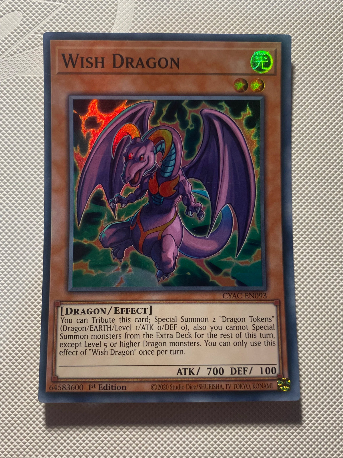 Wish Dragon Super Rare Near Mint