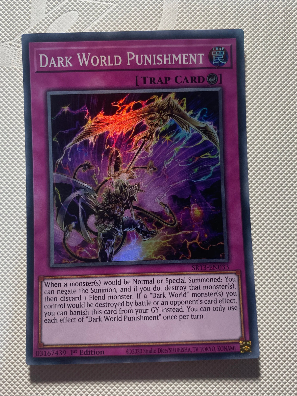 Dark World Punishment Super Rare Near Mint
