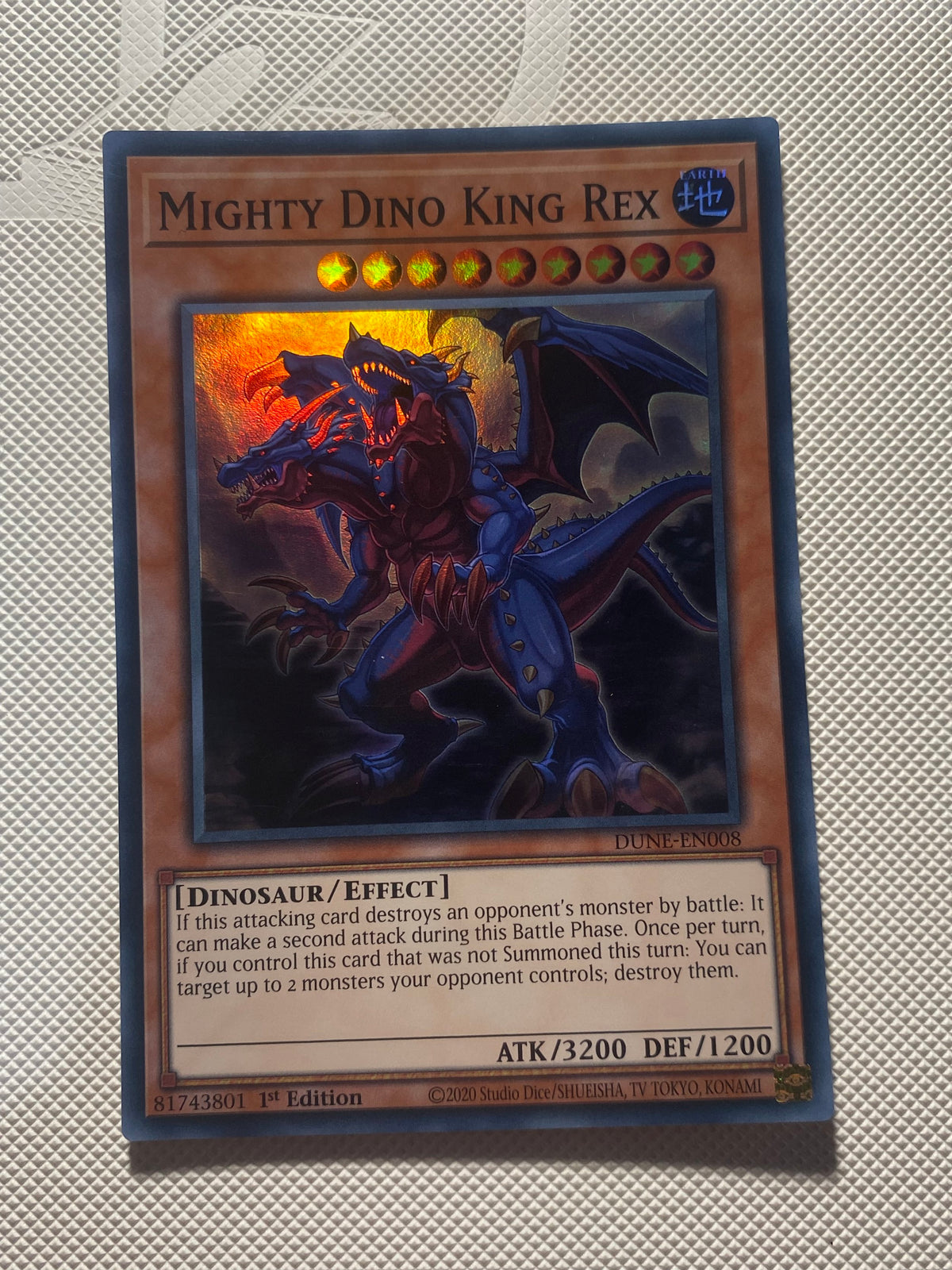 Mighty Dino King REX Super Rare Near Mint