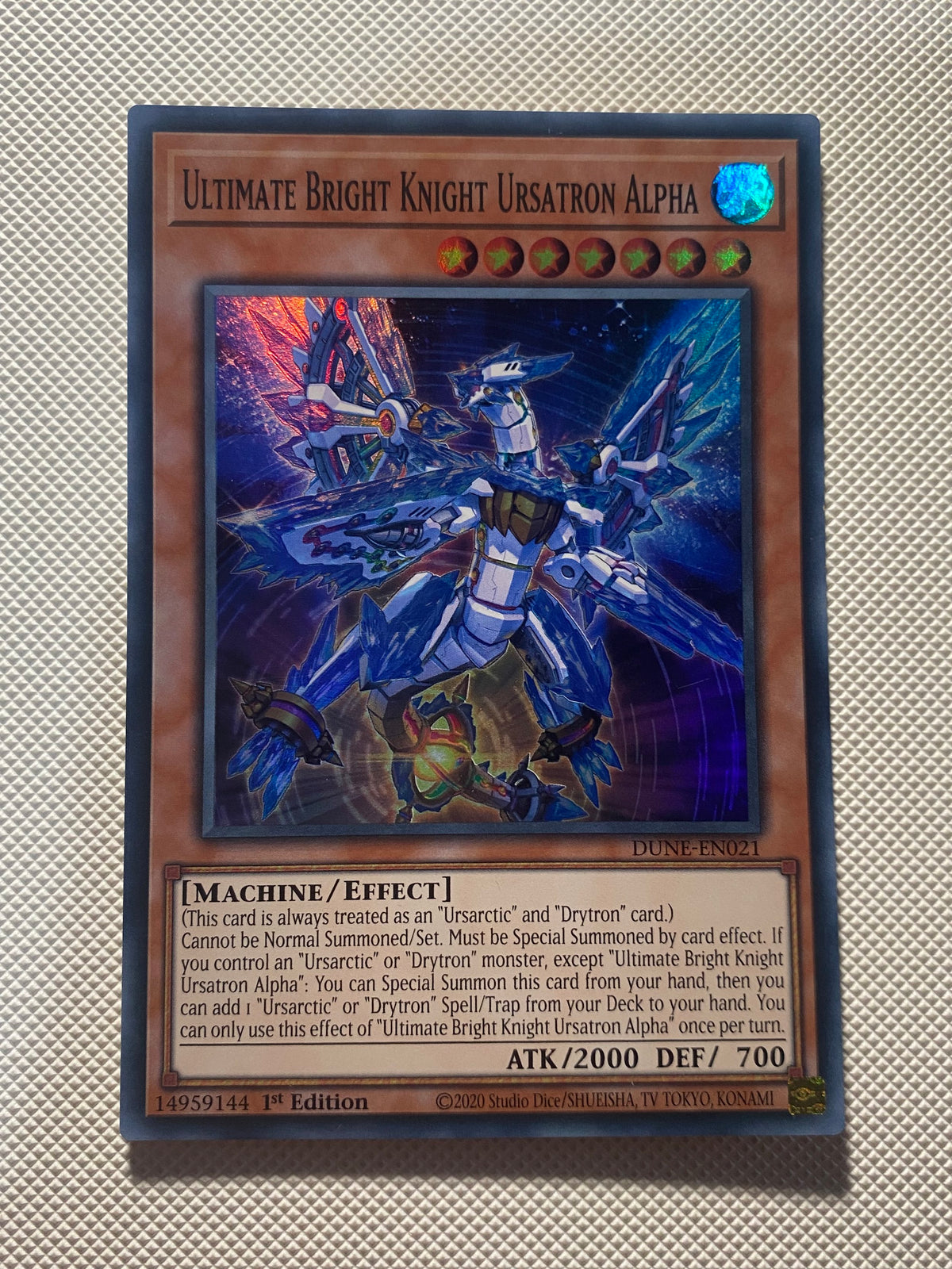 Ultimate Bright Knight Ursatron Alpha Super Rare Near Mint